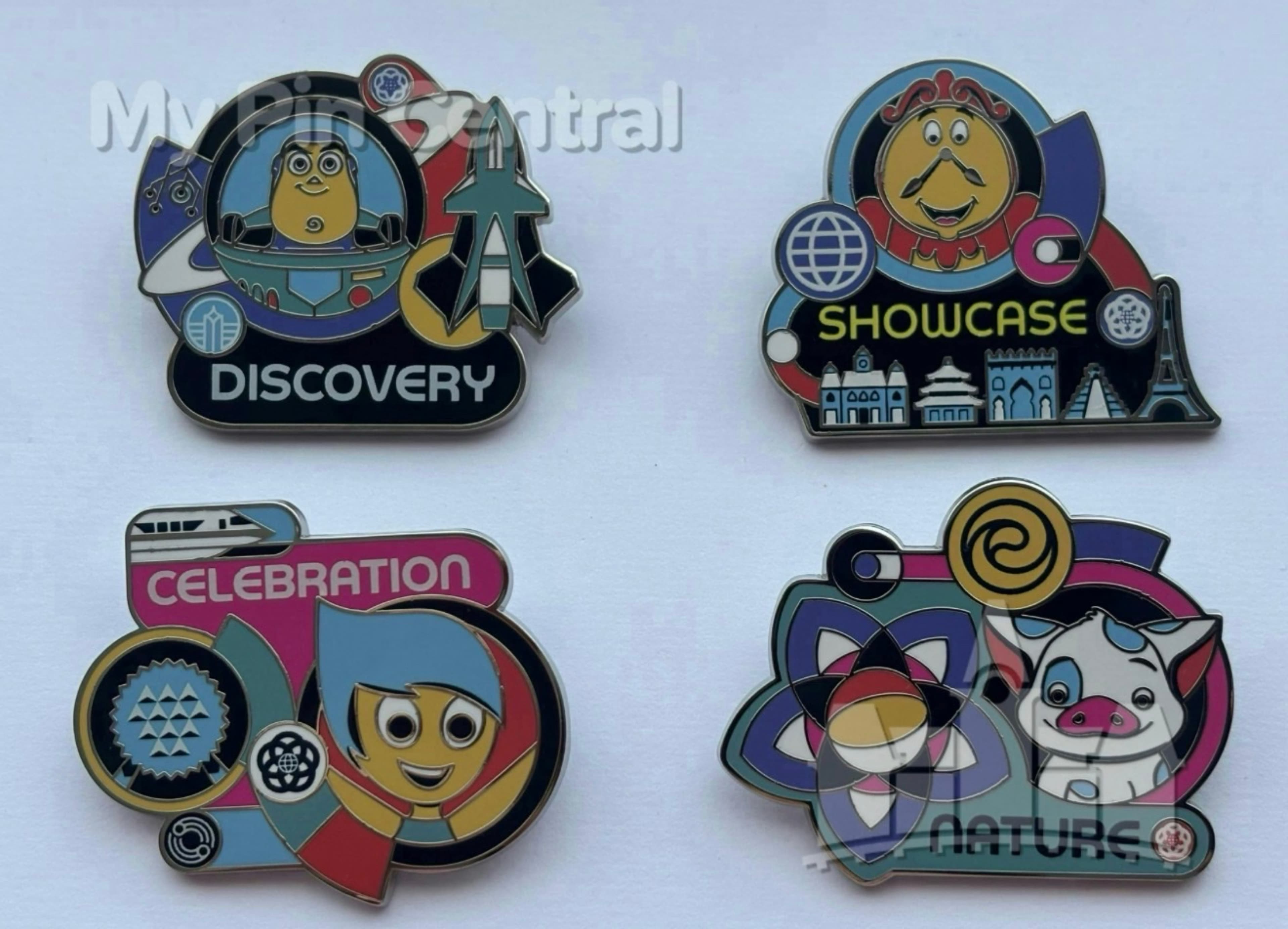 Dreamfinder World Discovery EPCOT Booster Pin front
