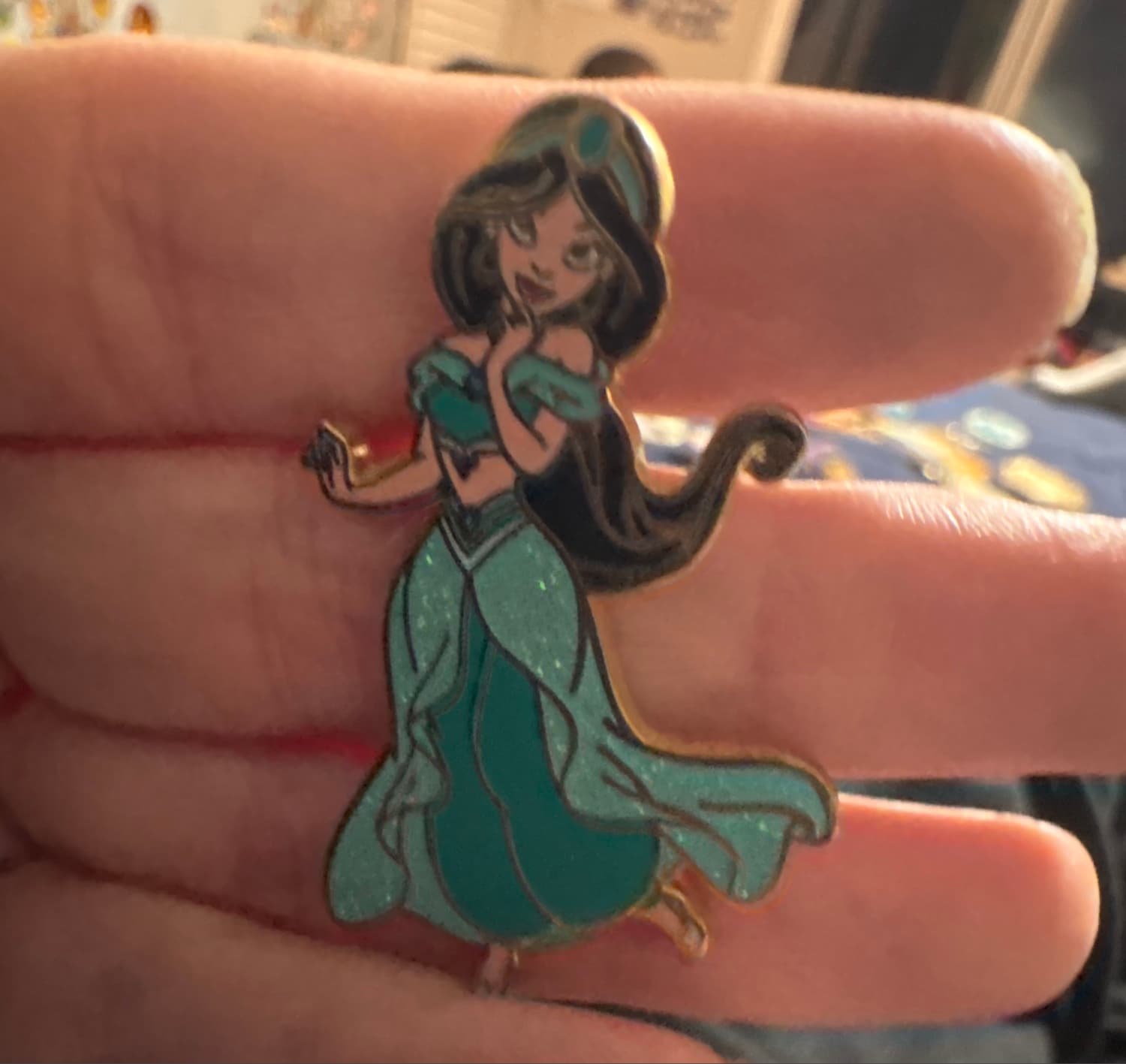 Disney Princess Aladdin Jasmine Collectible Trading Pin front