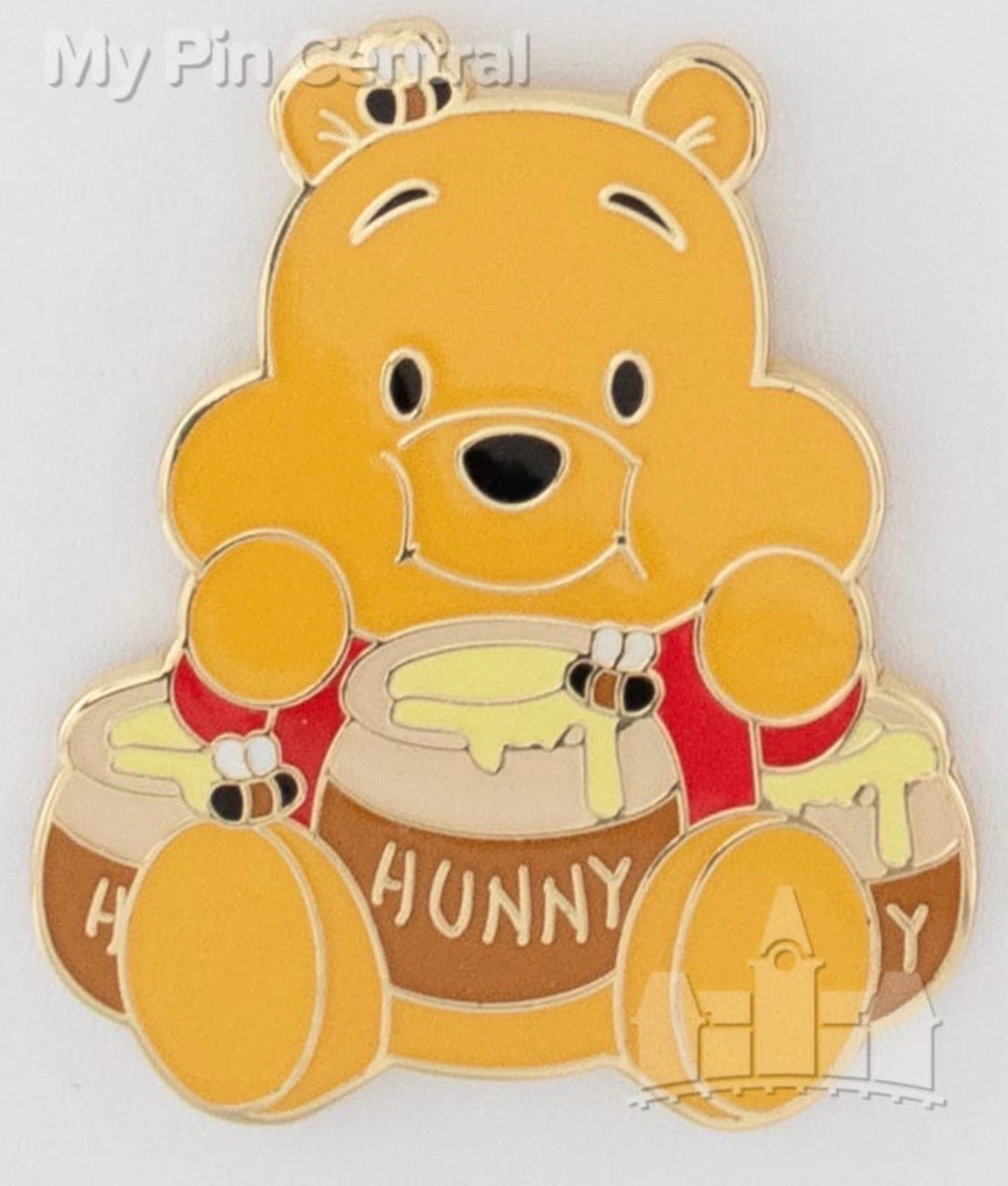 Winnie the Pooh - Pooh Weightlifting using Two Hunny Pots front