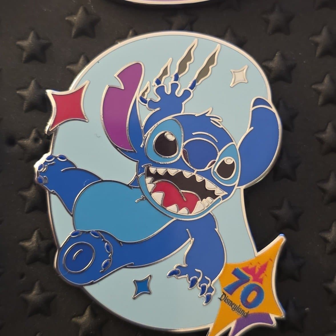 Stitch Pin, Disneyland 70th Anniversary front