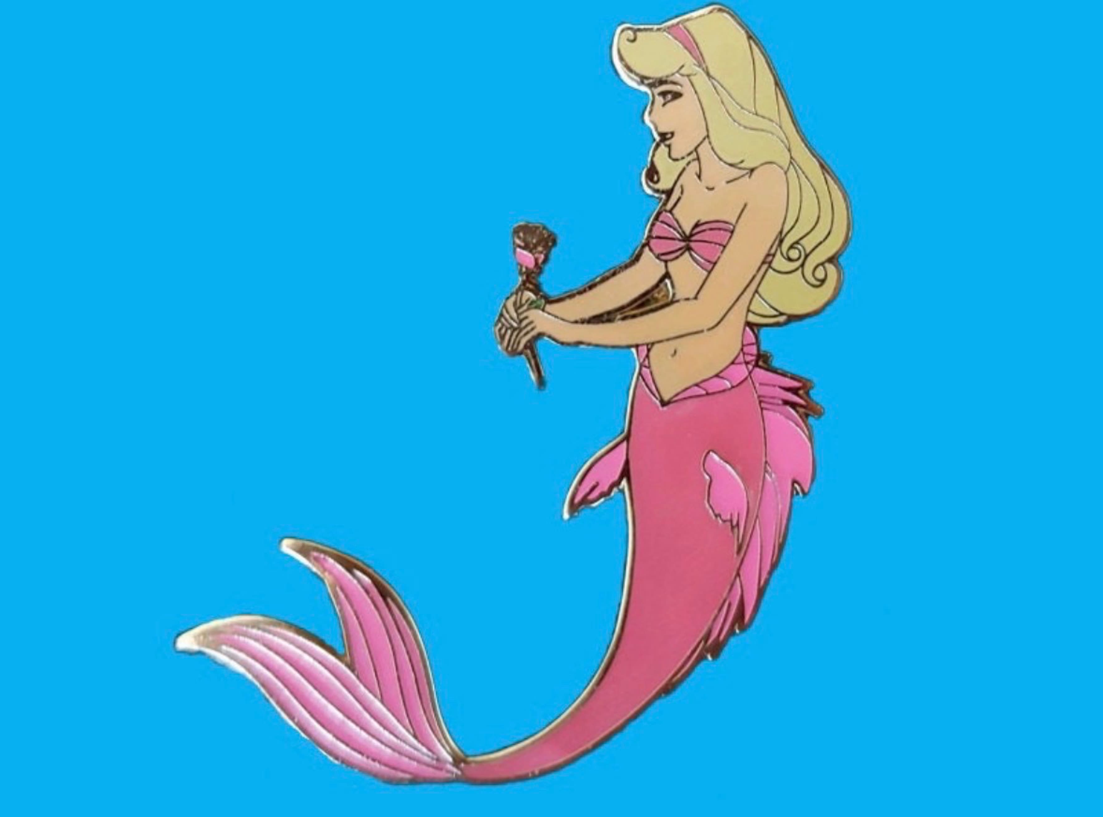 Aurora as Mermaid - Fantasy Pin front