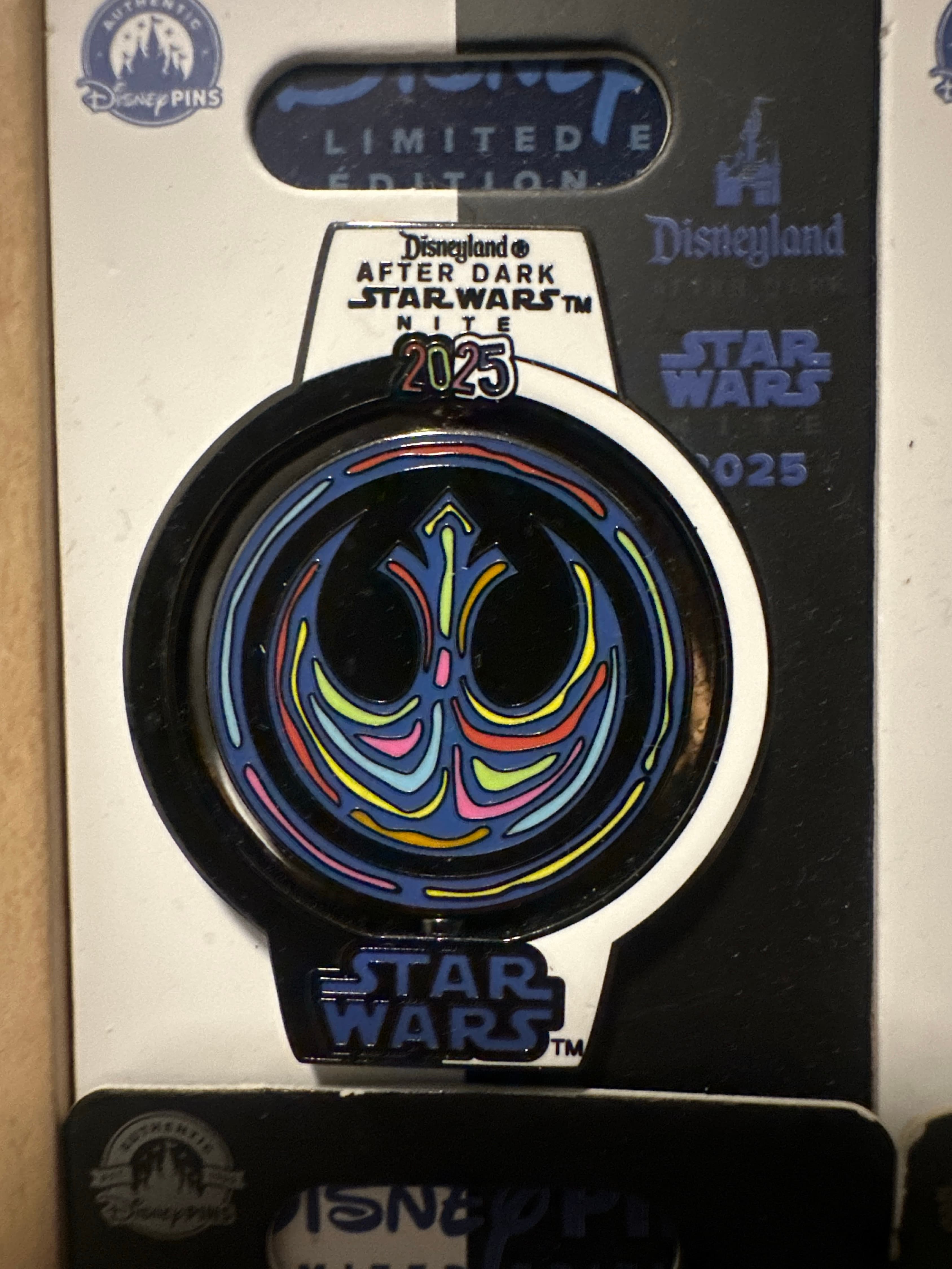 Star Wars Nite Rebel Alliance vs Dark Side Spinner Disneyland After Dark front