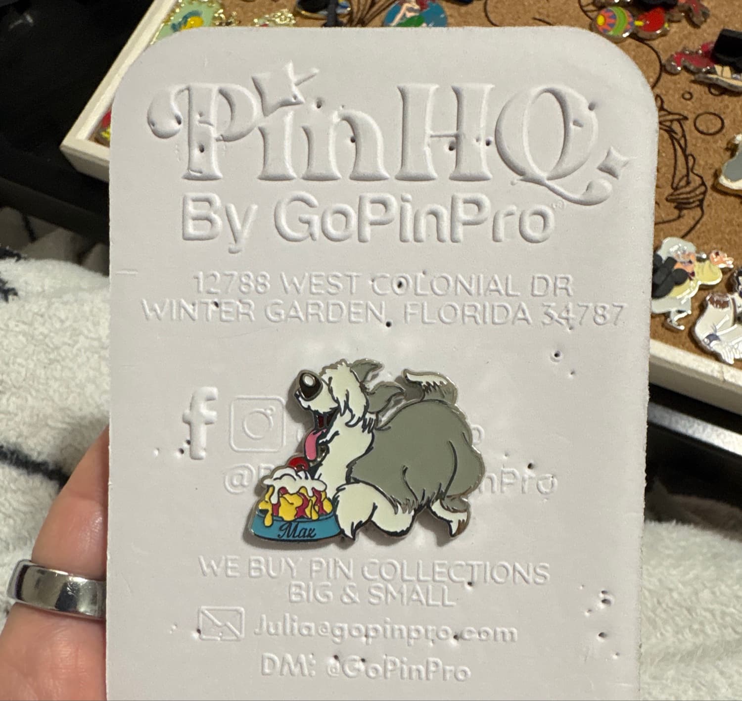 Max (PTD) Pin Trader's Delight Series Disney Studio Store Hollywood / Soda Fountain front