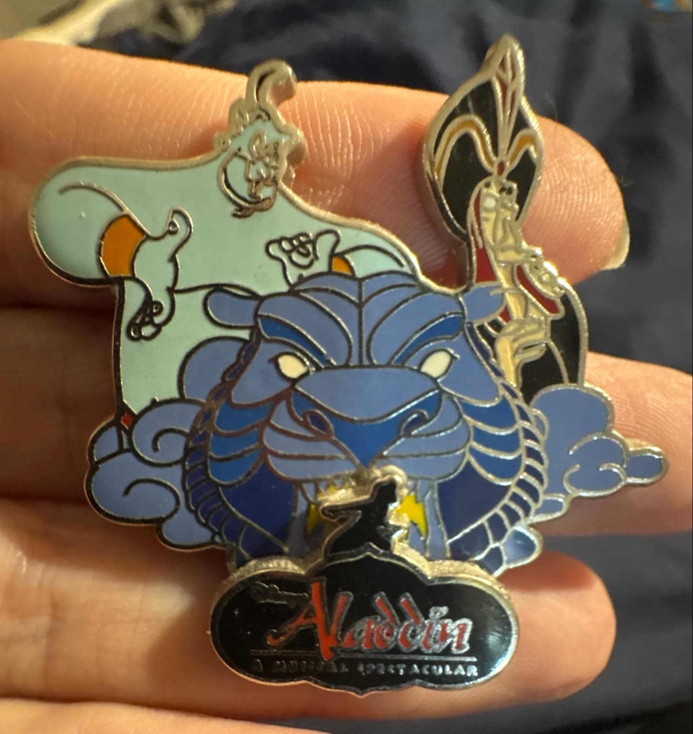 Aladdin Musical Spectacular Jafar Genie Cave Of Wonders Pin front