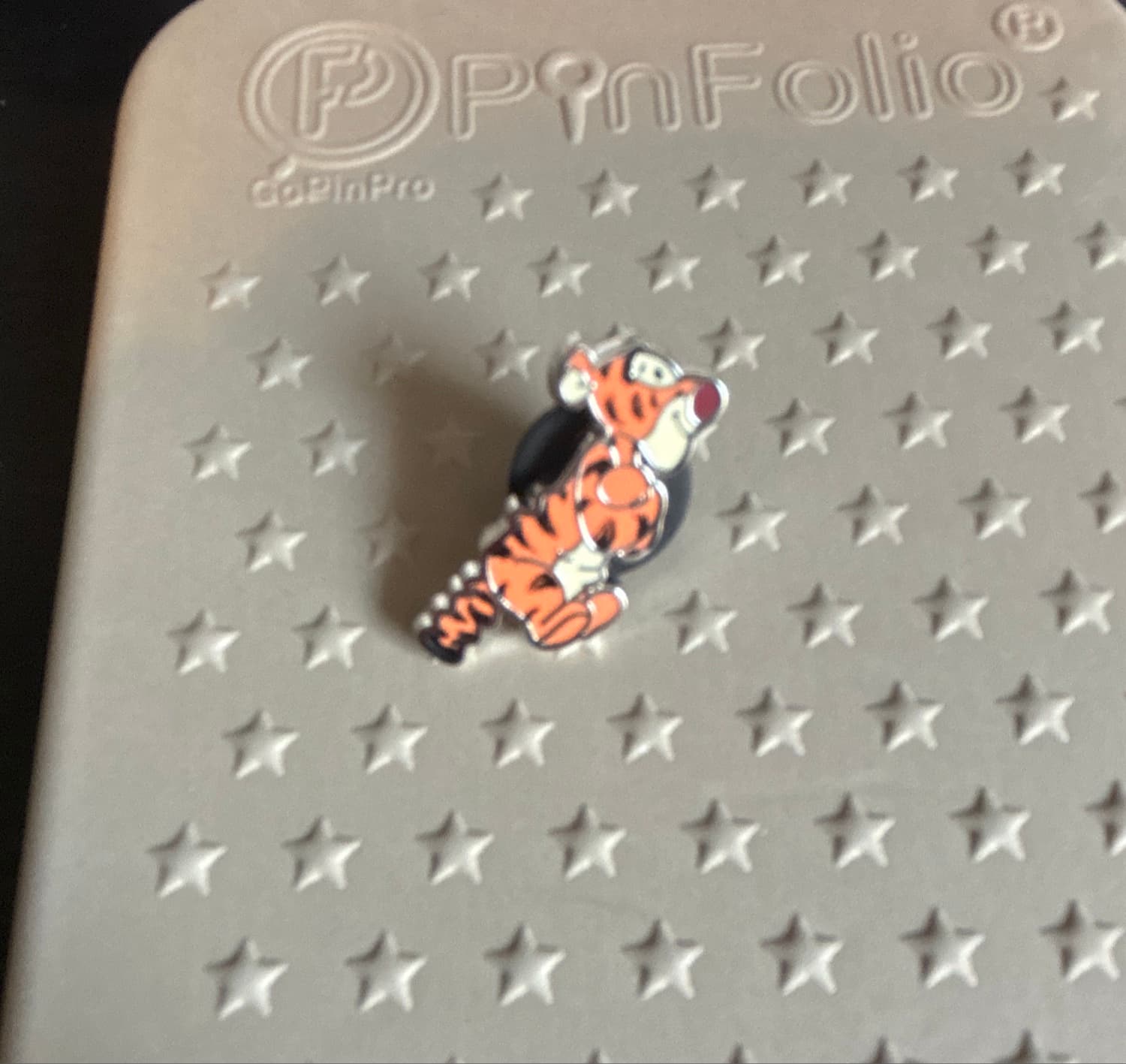 Pink A La Mode PALM Winnie the Pooh Micro Disney Pin - TIGGER front