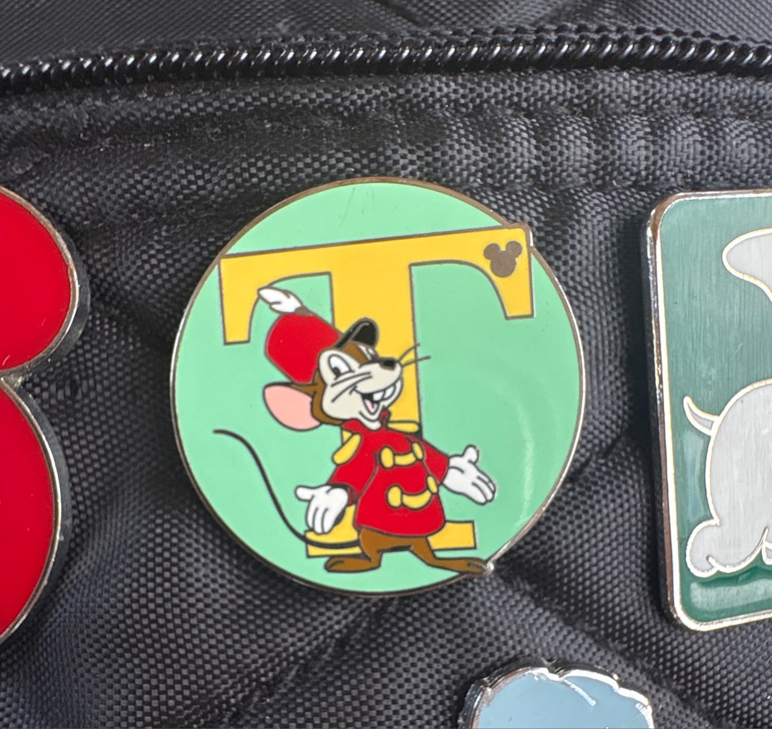 Timothy Q. Mouse 'T' - Hidden Mickey Alphabet Set front