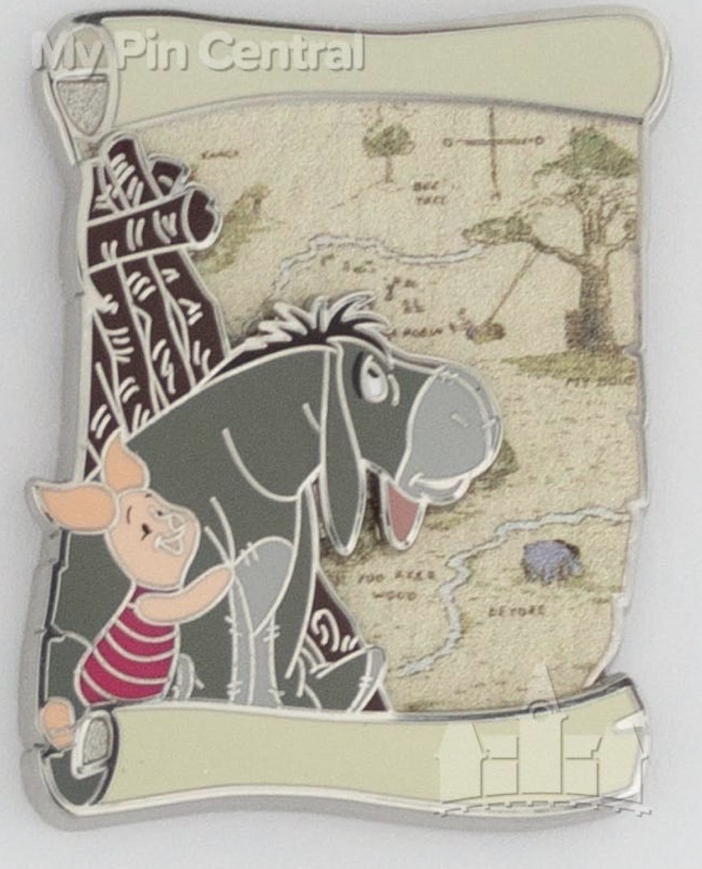 Winnie the Pooh Character Maps - Piglet and Eeyore front