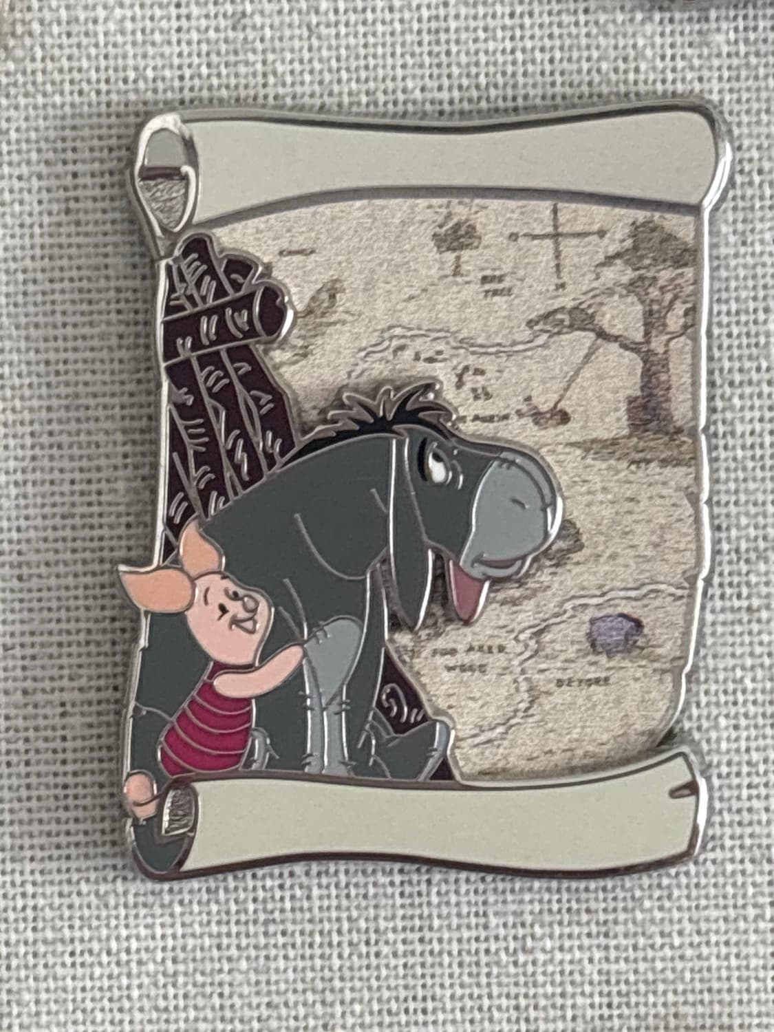 Eeyore and Piglet - Map Scroll front