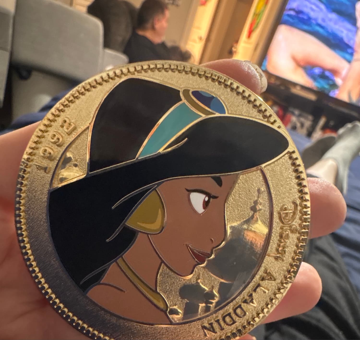 Princess Jasmine - Golden Character Coin Series - Aladdin (Wave 6) front