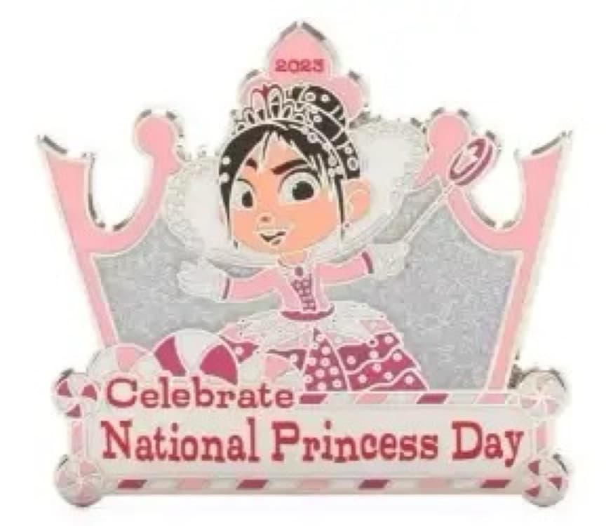 Vanellope von Schweetz National Princess Day 2023 Pin front