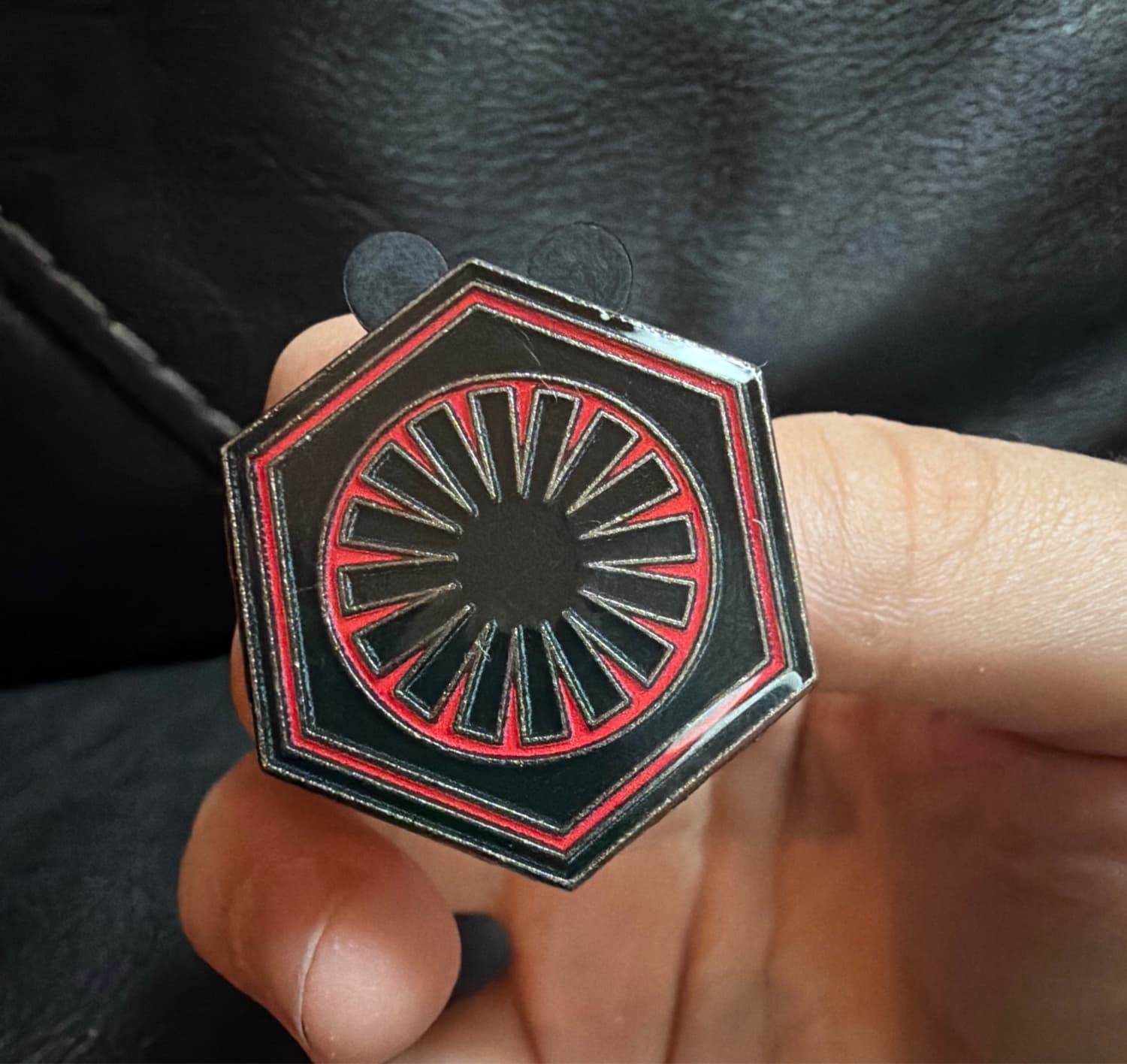 First Order Emblem Hidden Mickey Pin front