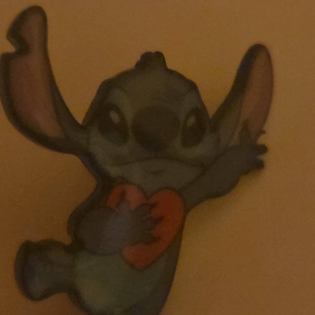 Disney Stitch With Heart Pin front