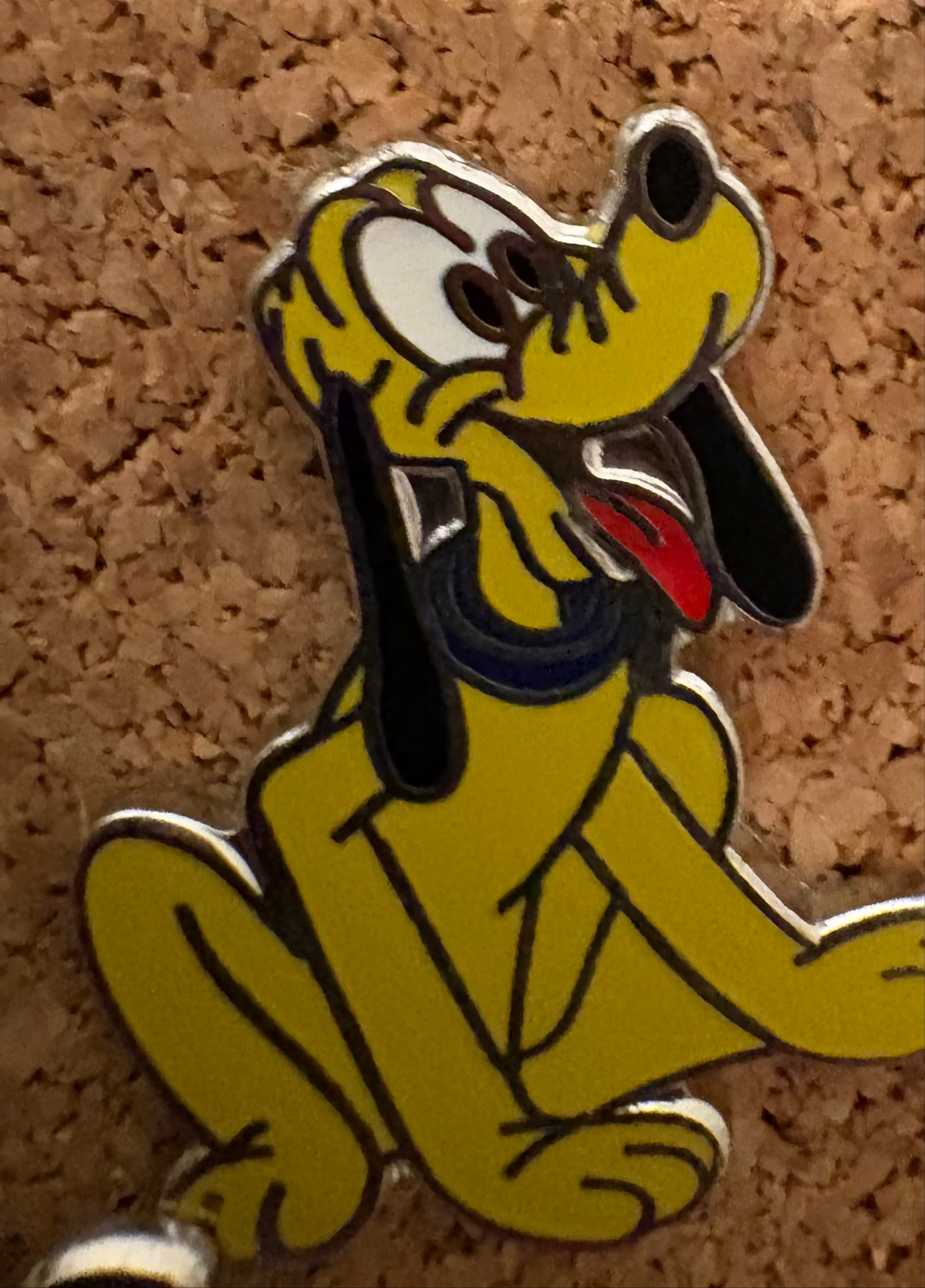 Pluto Sitting Blue Collar front