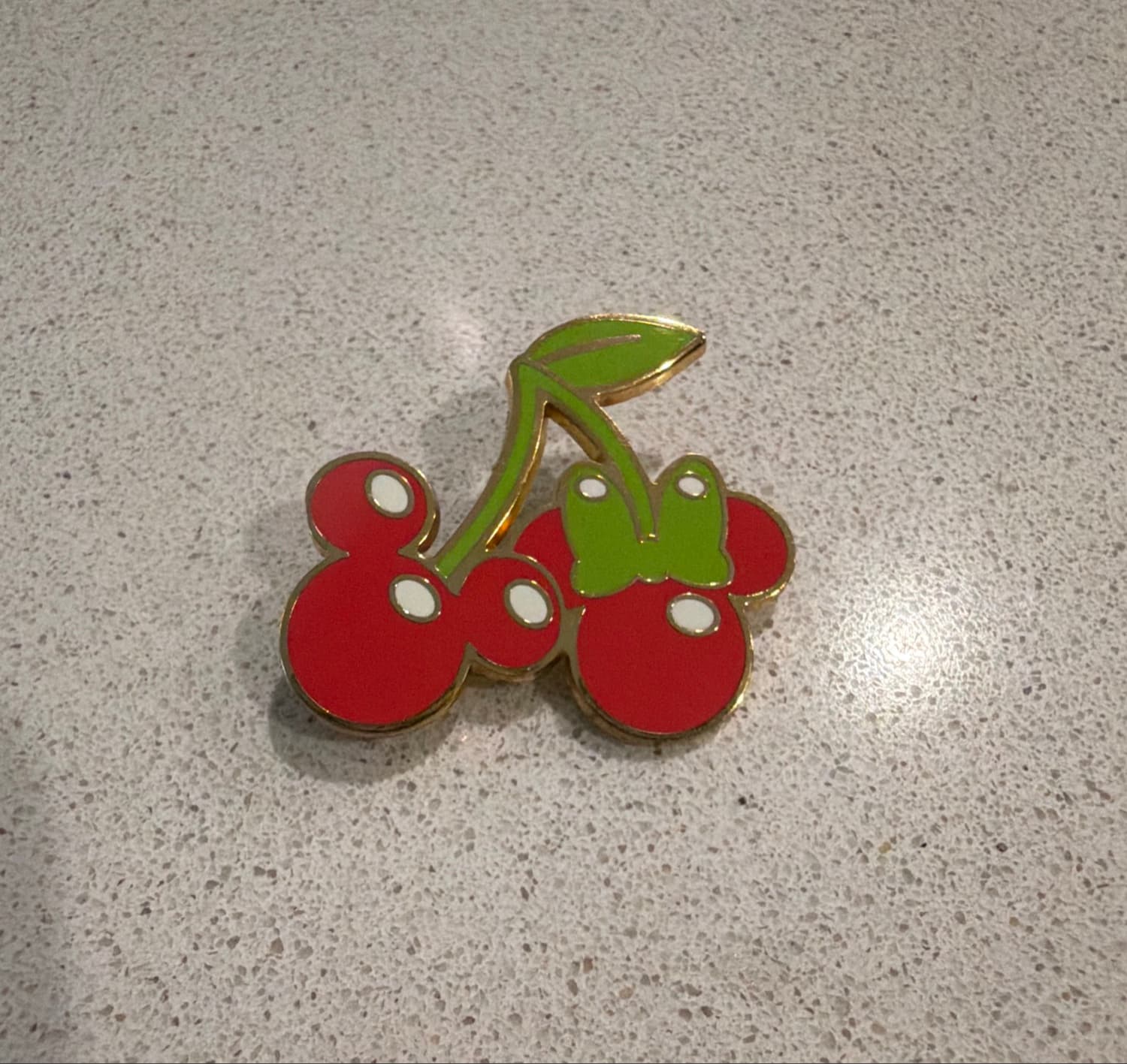 Mickey Cherry Pin front