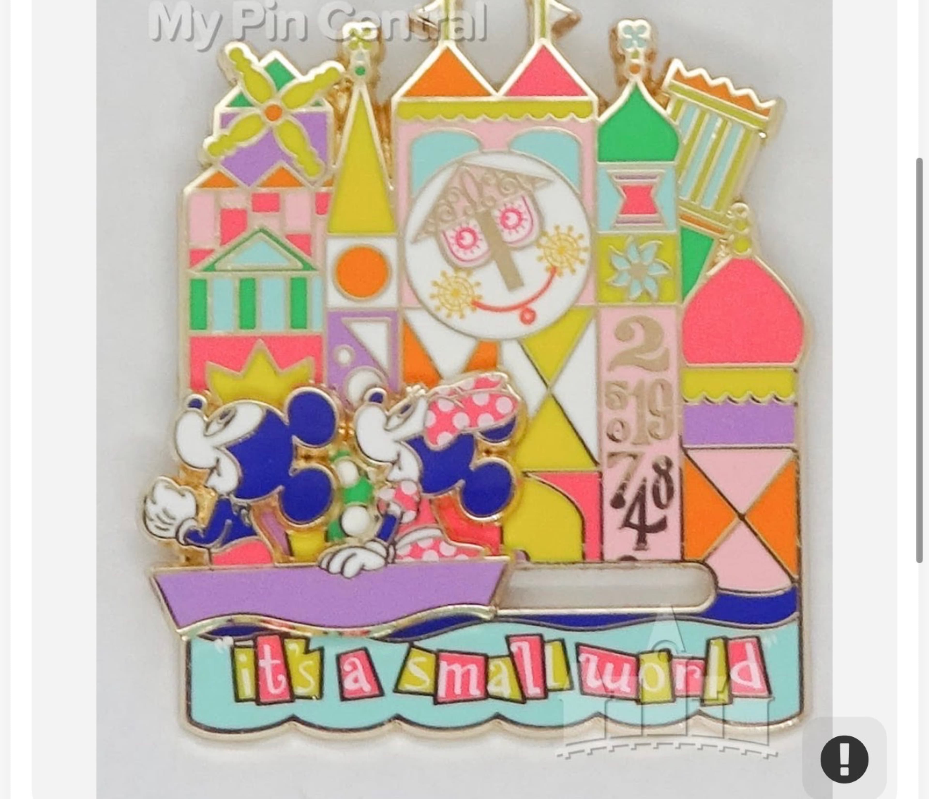 Walt Disney World - Mickey and Minnie Mouse - it's a small world Dated Logo 2019 front