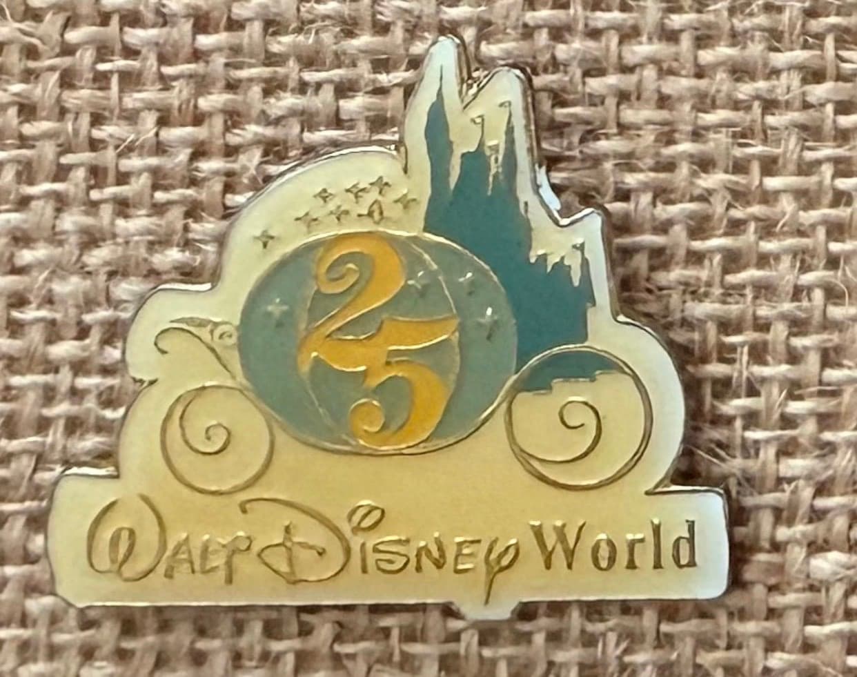 WDW 25th Anniversary Pin front