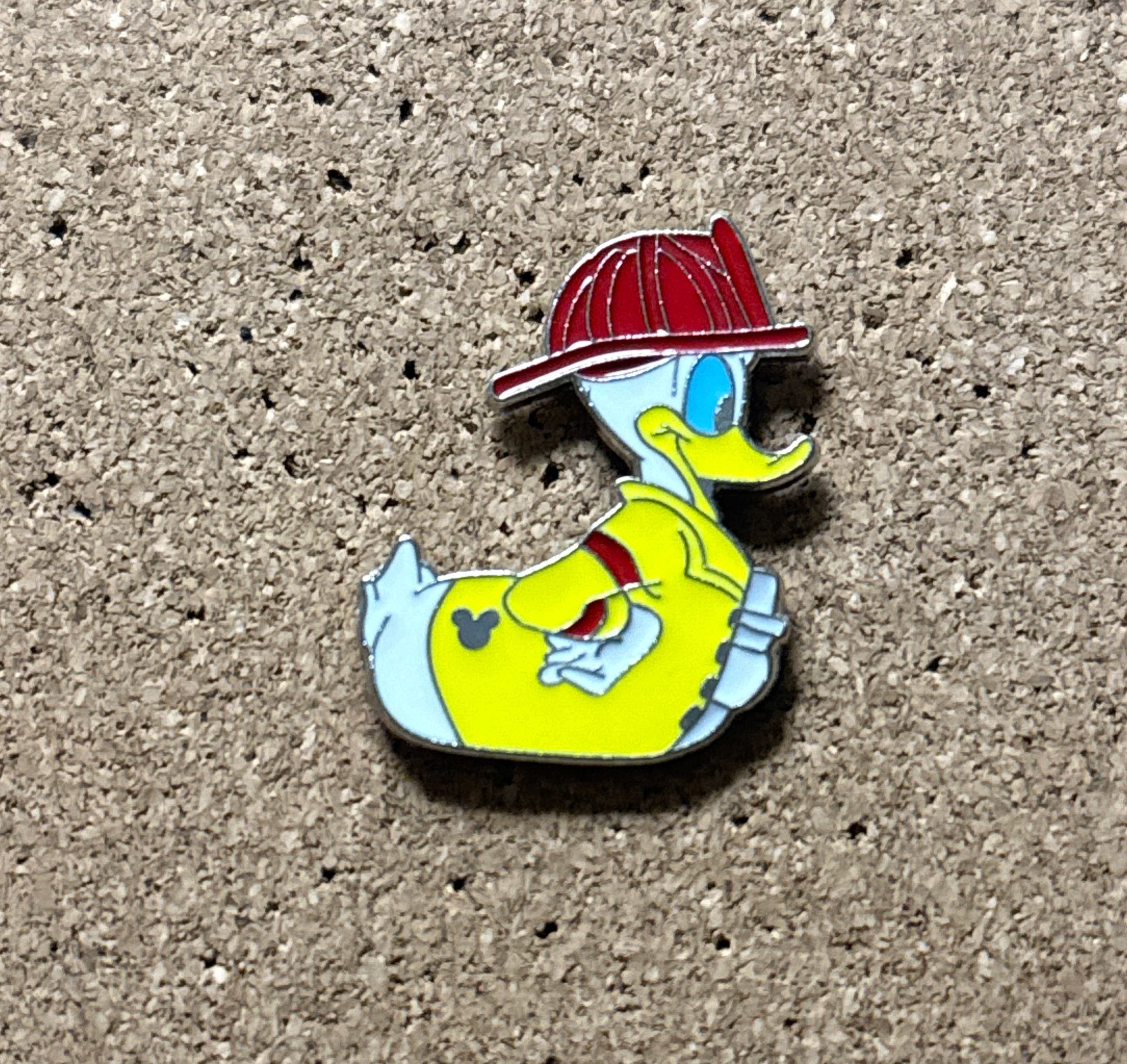 Firefighter Donald Rubber Duck - WDW Hidden Mickey 2008 front