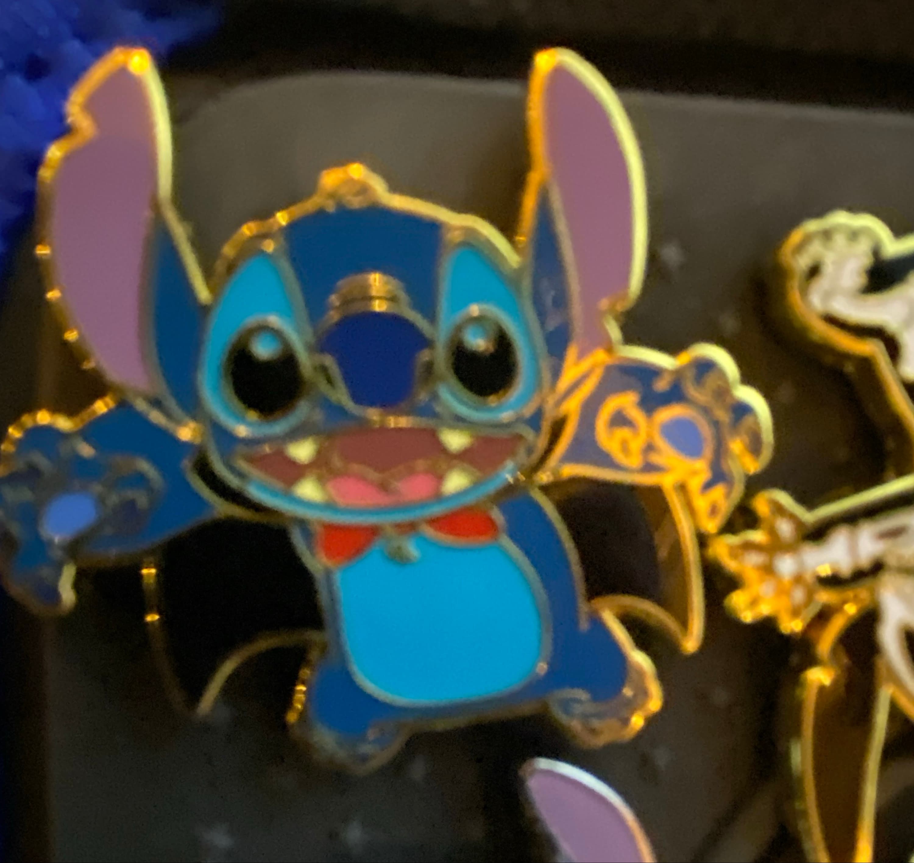 Vampire Stitch Lilo & Stitch Costume Mystery Loungefly Disney Pin front