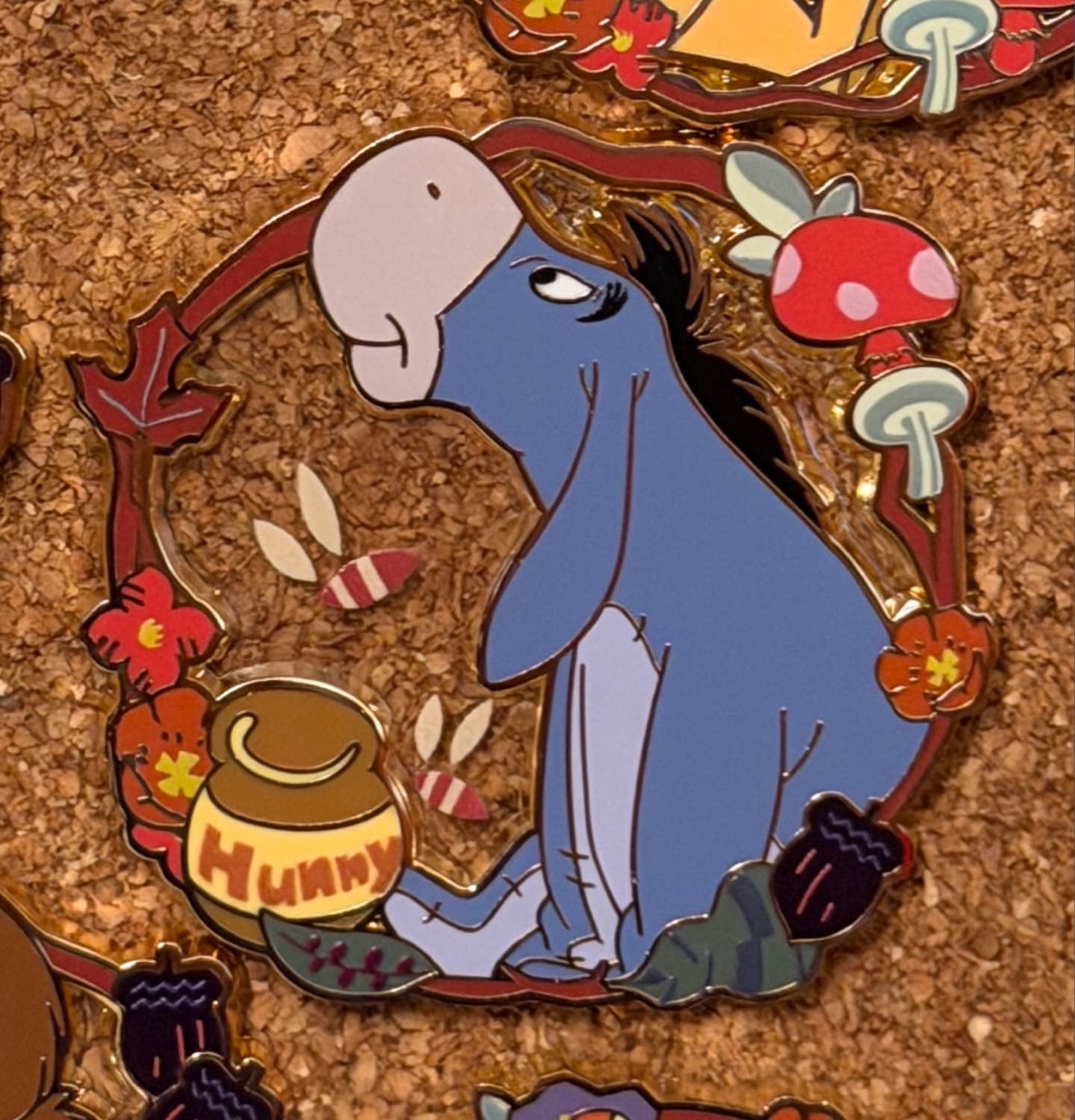Eeyore - Winnie the Pooh Character Wreaths Blind Box Pin front