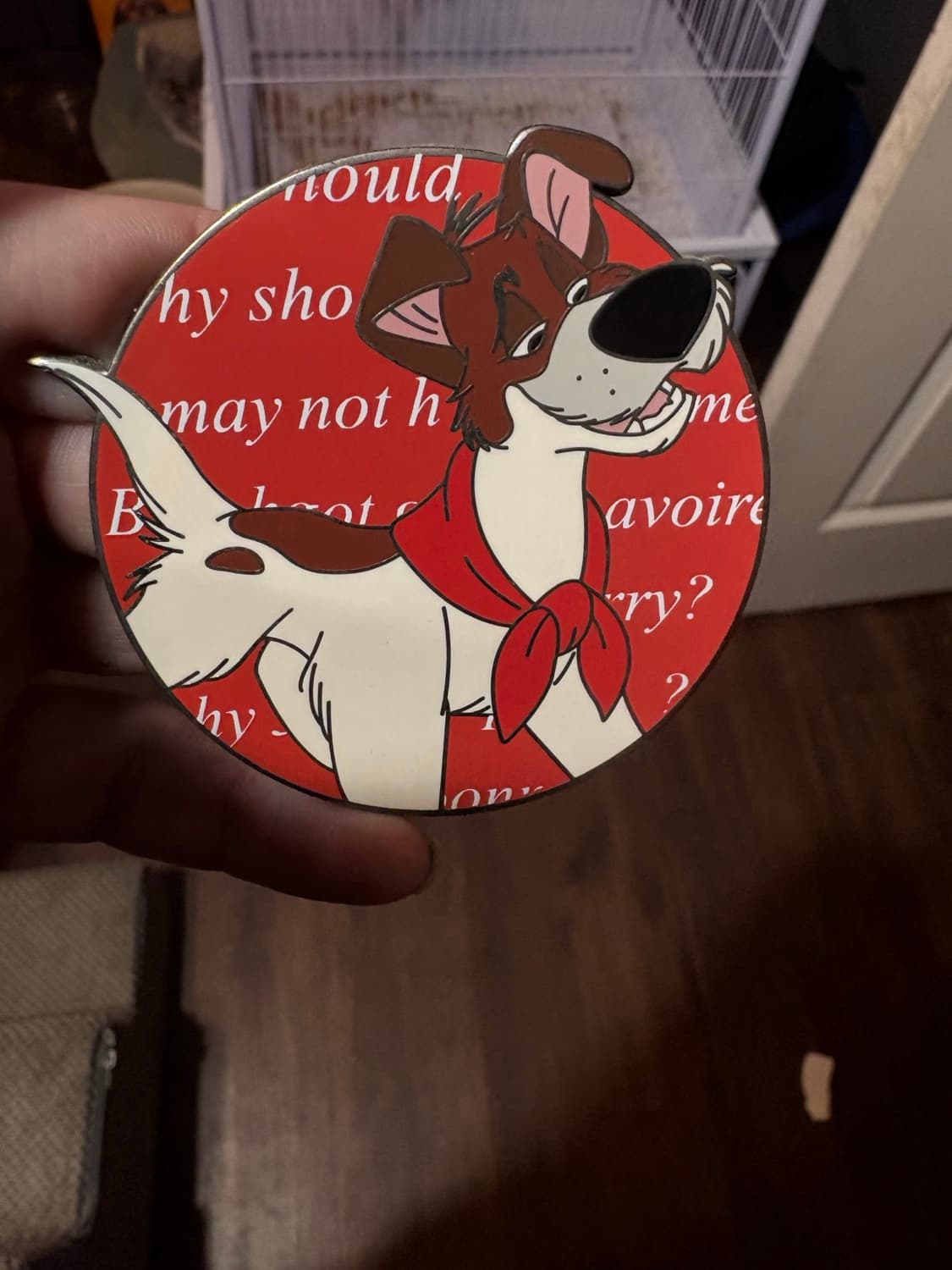 Dodger profile fantasy pin front