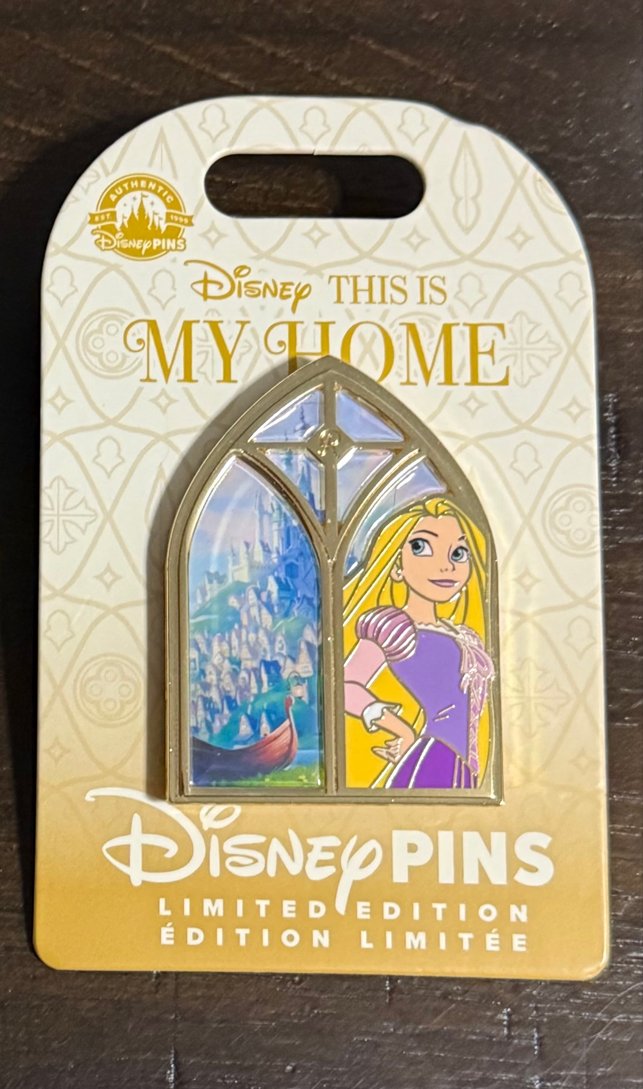 Disneyland This Is My Home Window Pin Rapunzel Tangled front