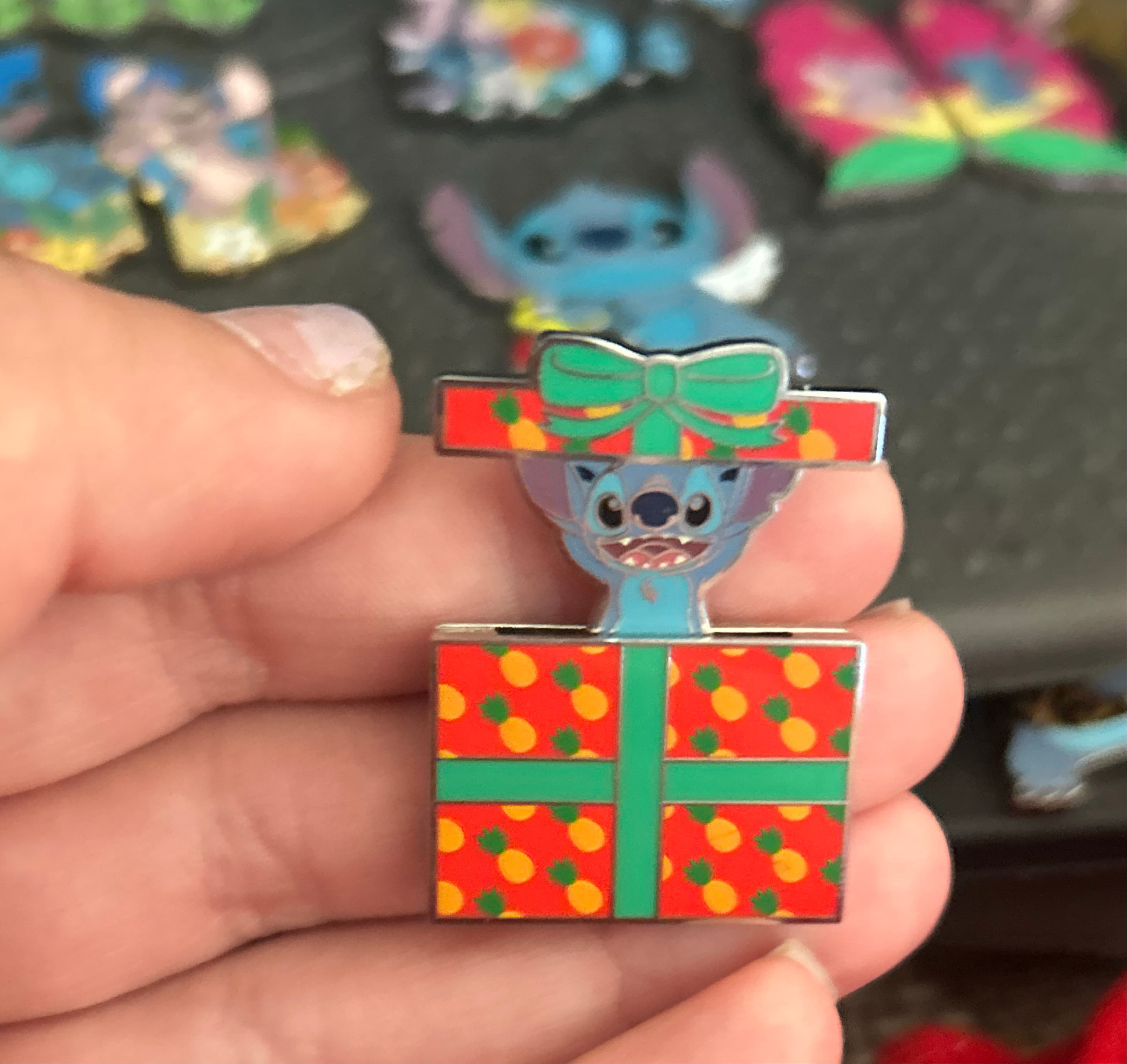 Stitch in present front