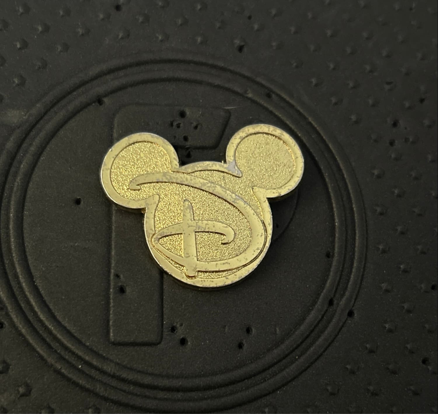 Gold Disney 'D' Mickey Ears front