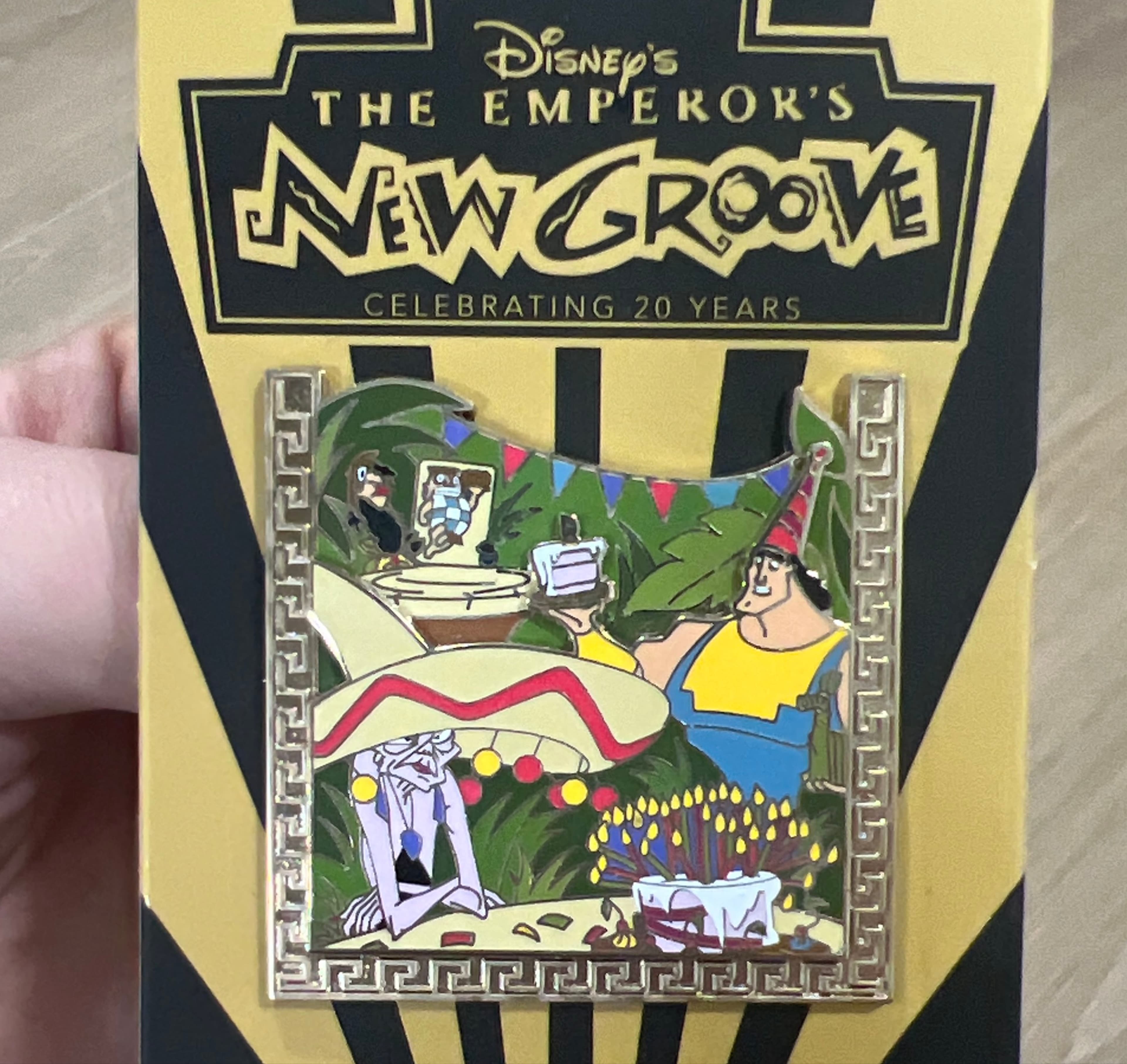 Emperor's New Groove Yzma and Kronk 20th Anniversary Pin front