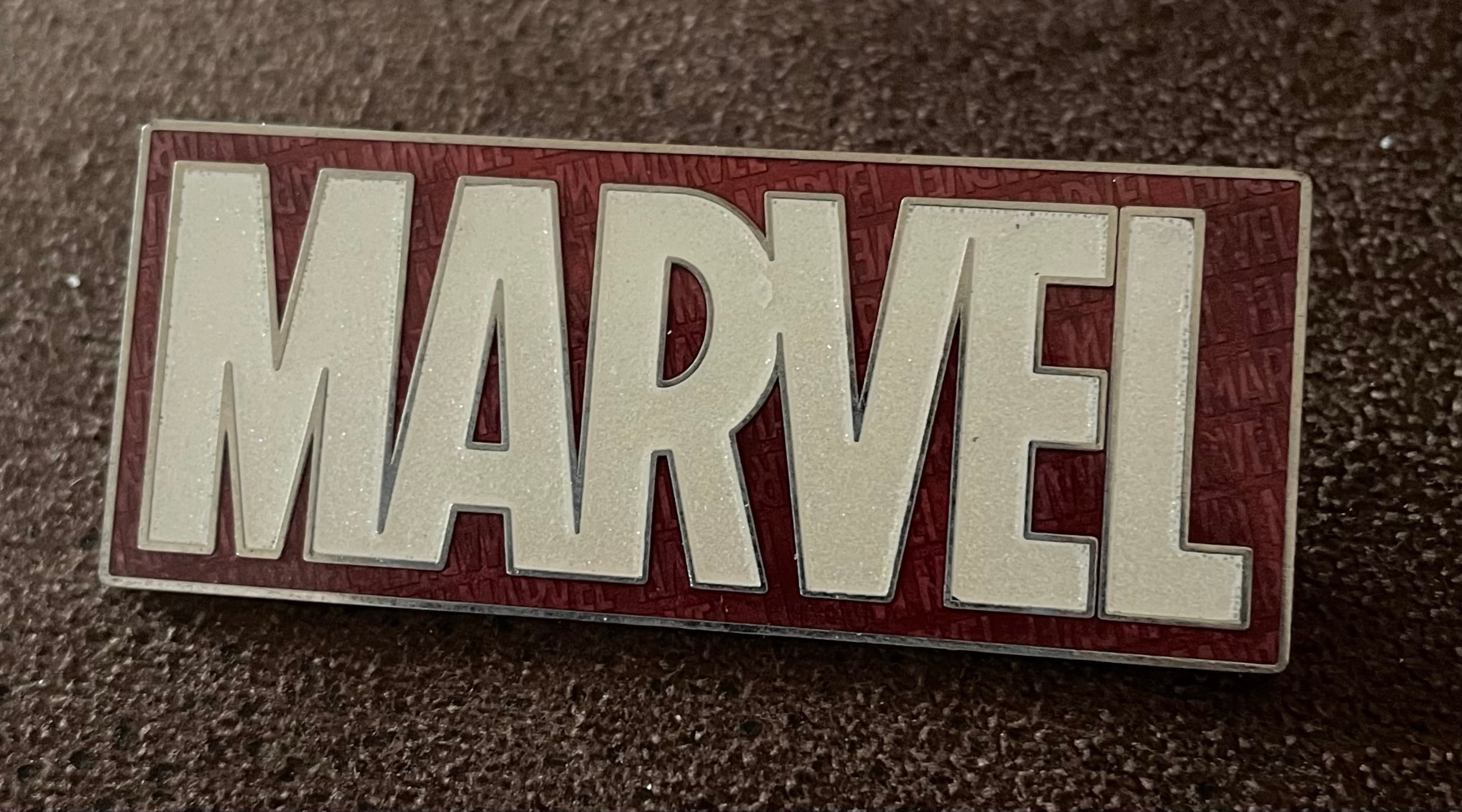 Marvel Logo Pin front