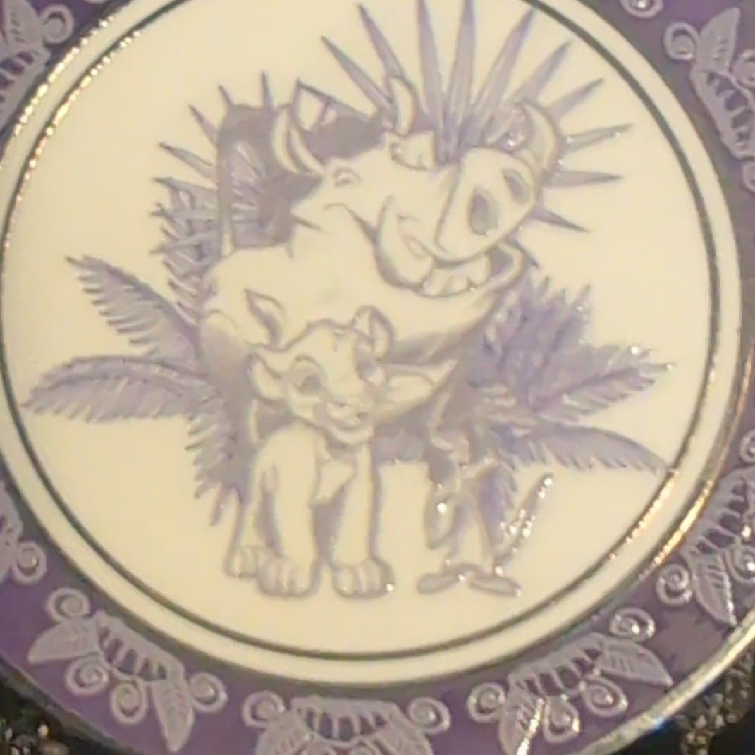 Simba, Timon & Pumbaa - The Lion King Porcelain Plates Blind Box Pin front