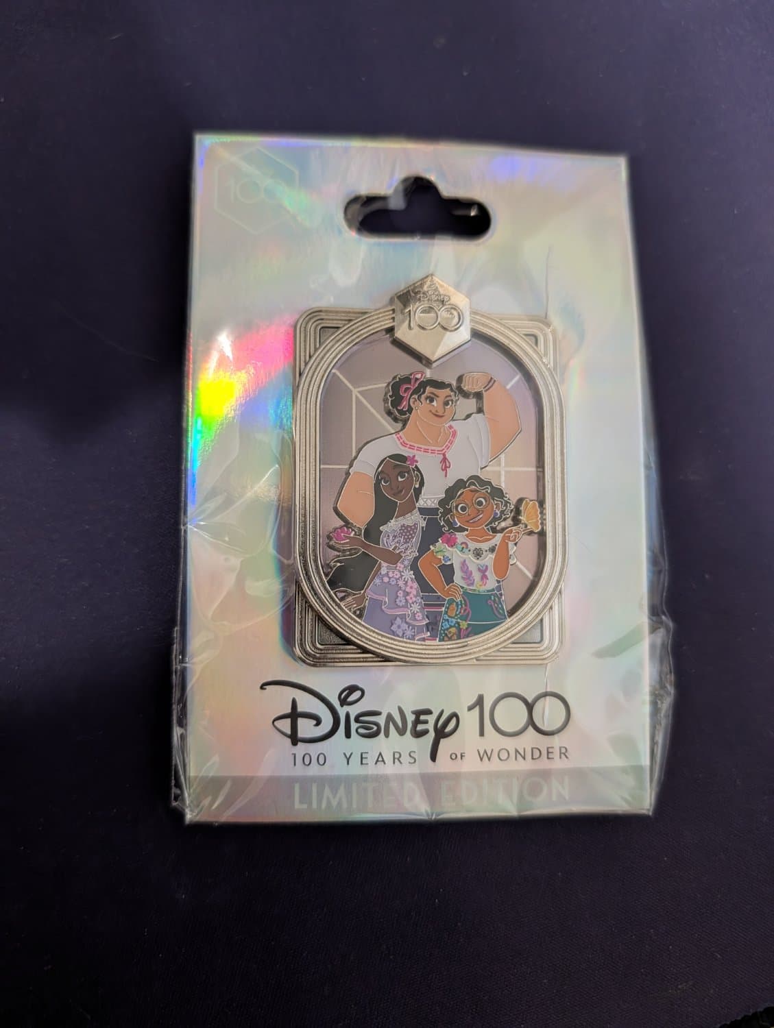 Disney 100 Years of Wonder Encanto Mirabel, Luisa, and Isabela Pin front