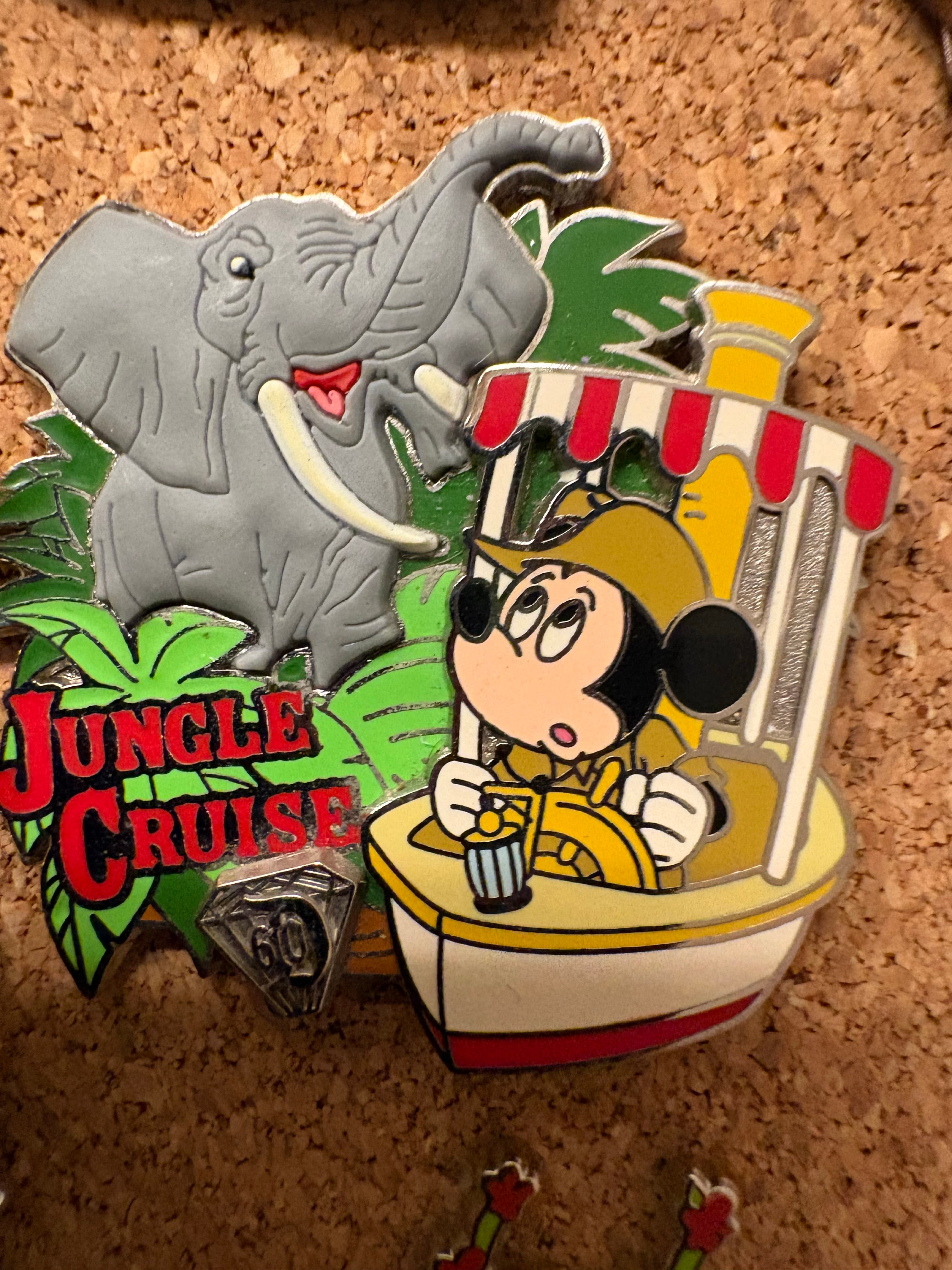 Jungle Cruise 60th Anniversary Diamond Decades Pin front