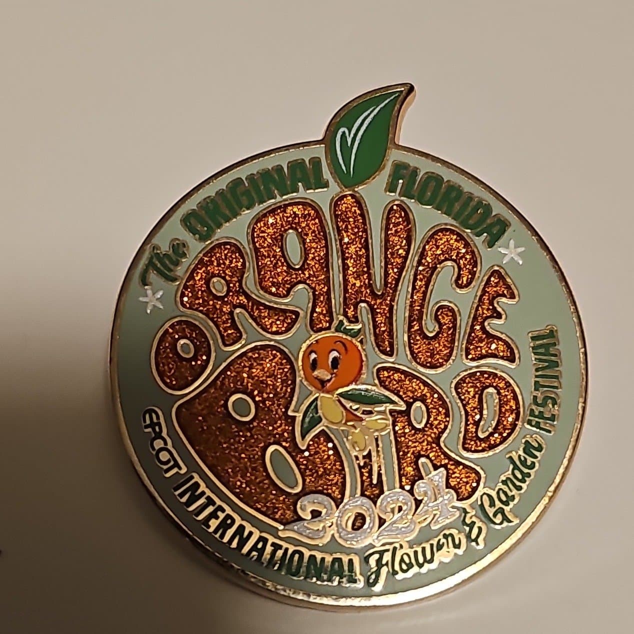 Orange Bird The Original Florida Epcot International Flower & Garden Festival 2021 Pin front