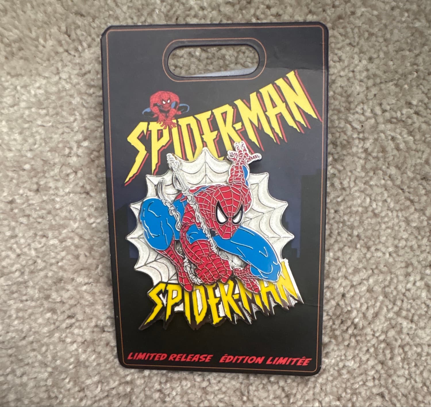 Spider-Man Pin, Spider-Man: The Animated Series, Limited Release front