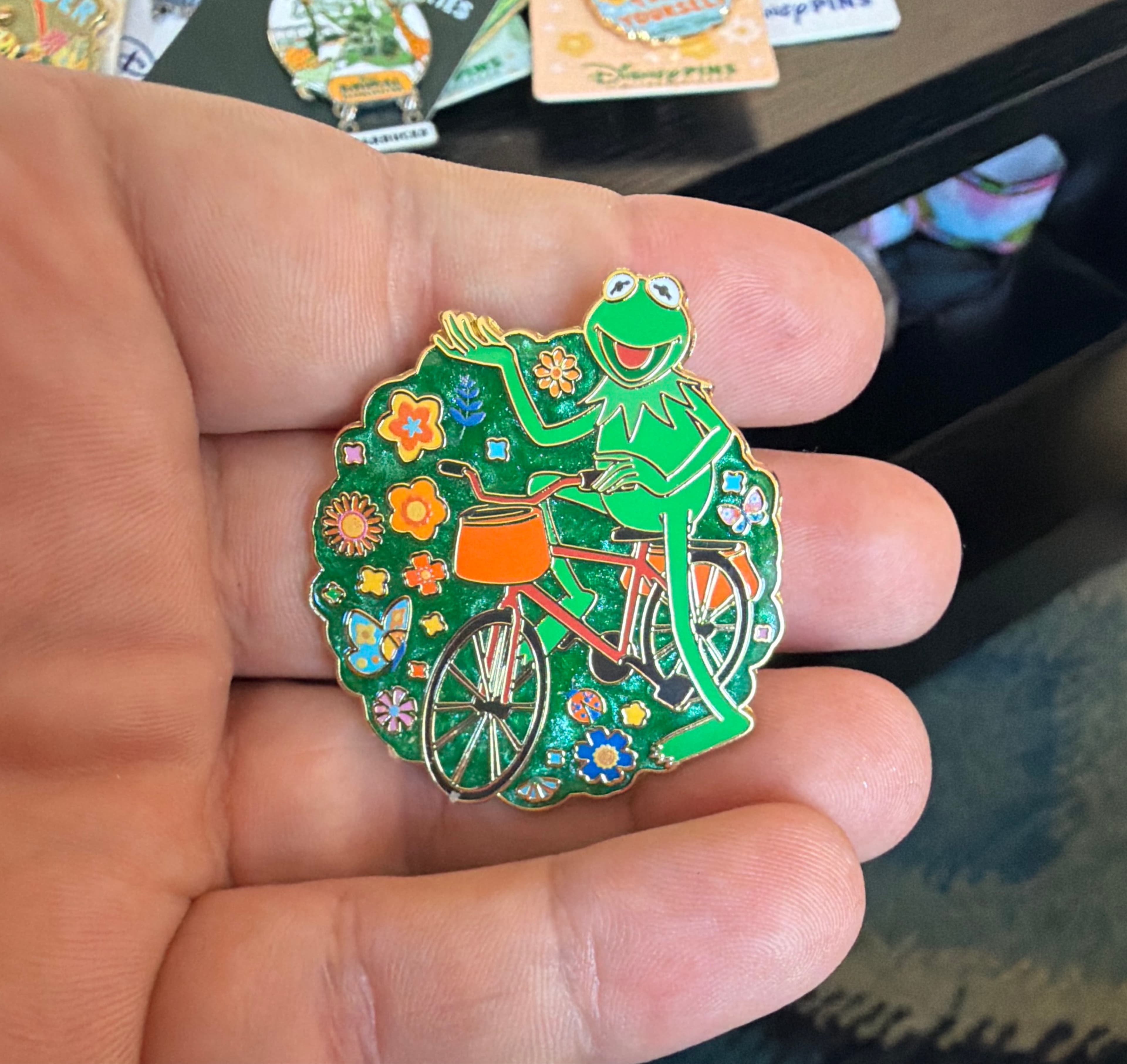 Kermit Riding a Bicycle - EPCOT Flower and Garden Festival 2026 Mystery Set front