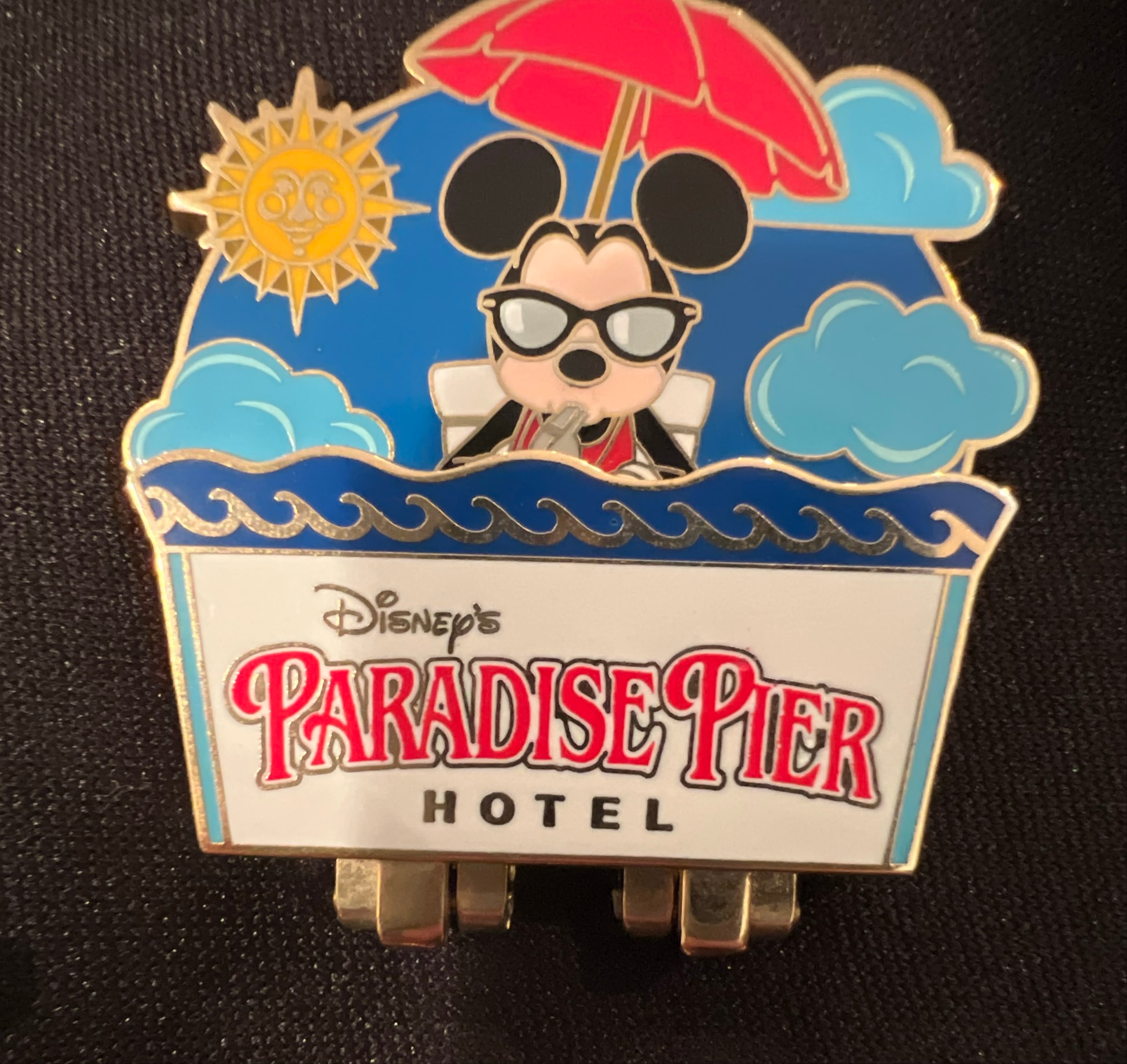 Disney Paradise Pier Hotel Lifeguard Mickey Pin front