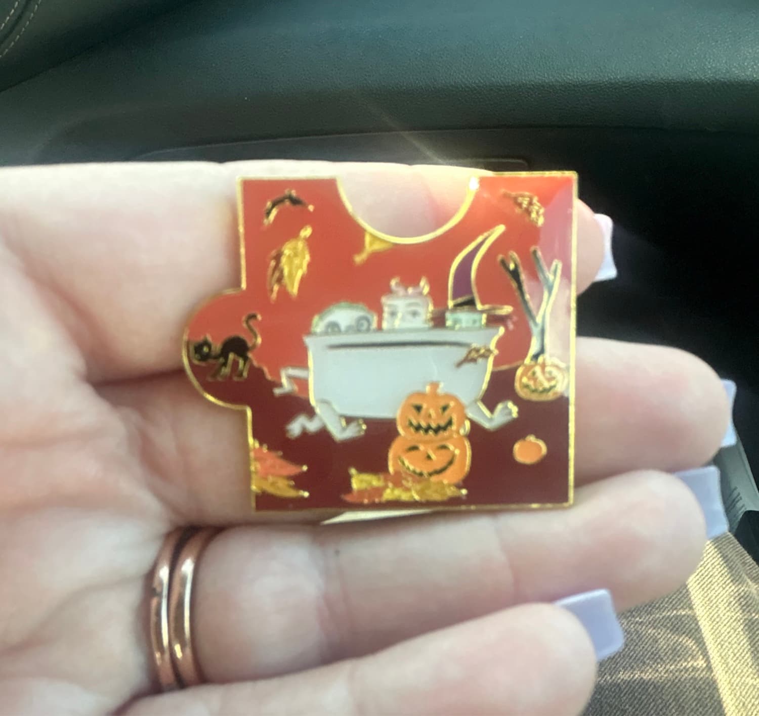 Nightmare Before Christmas Fall Puzzle Mystery Pin - Boogie Boys front