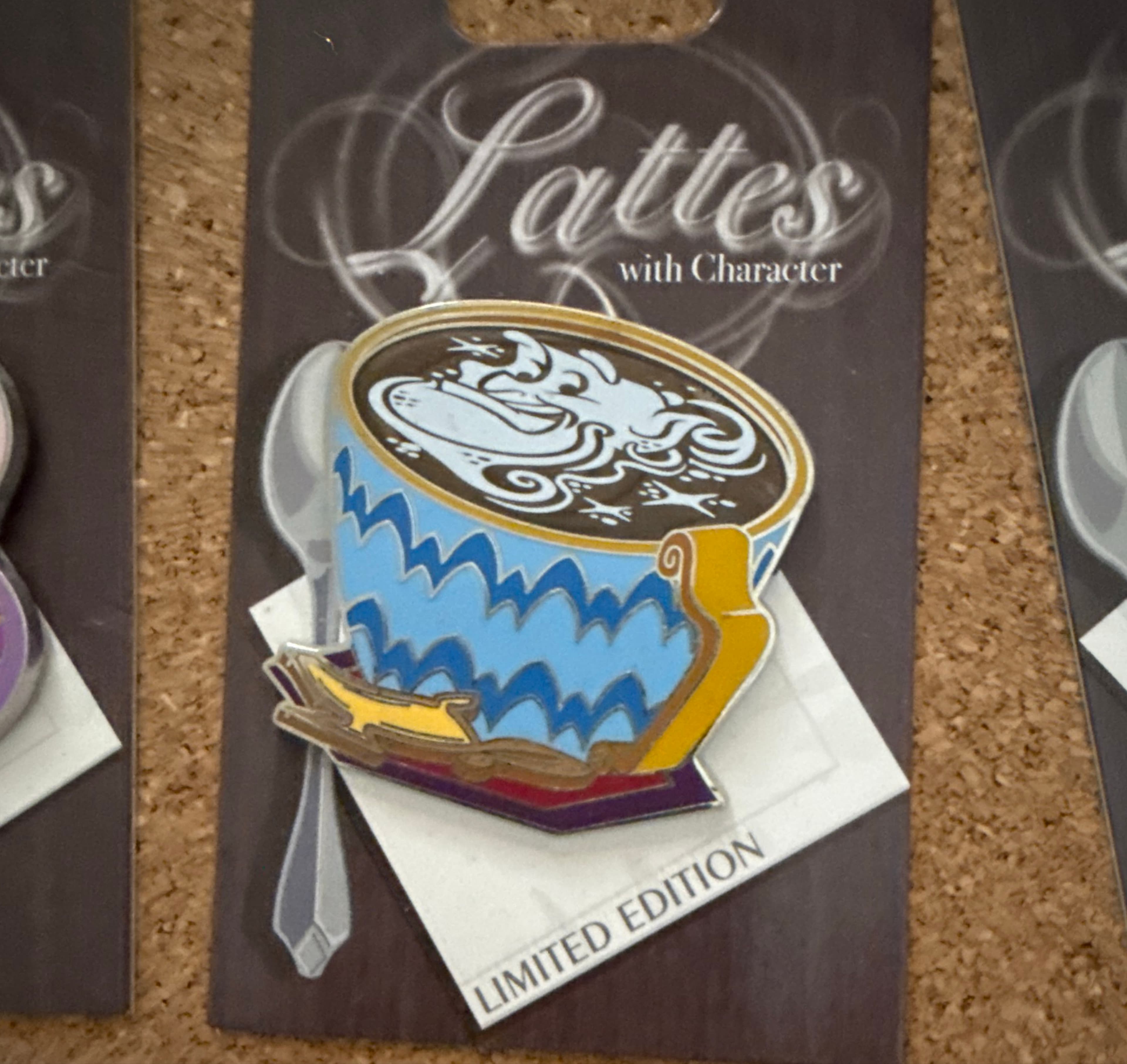Genie Lattes with Character Pin - Aladdin front