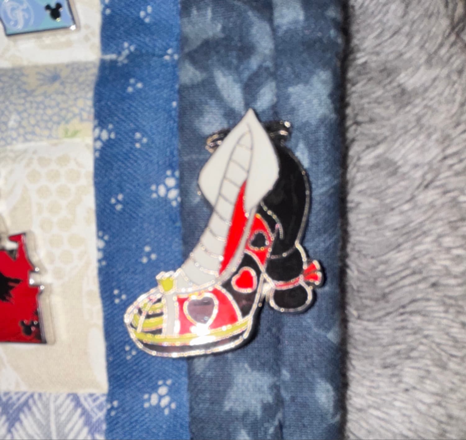 Queen of Hearts Villain High Heel Shoe front
