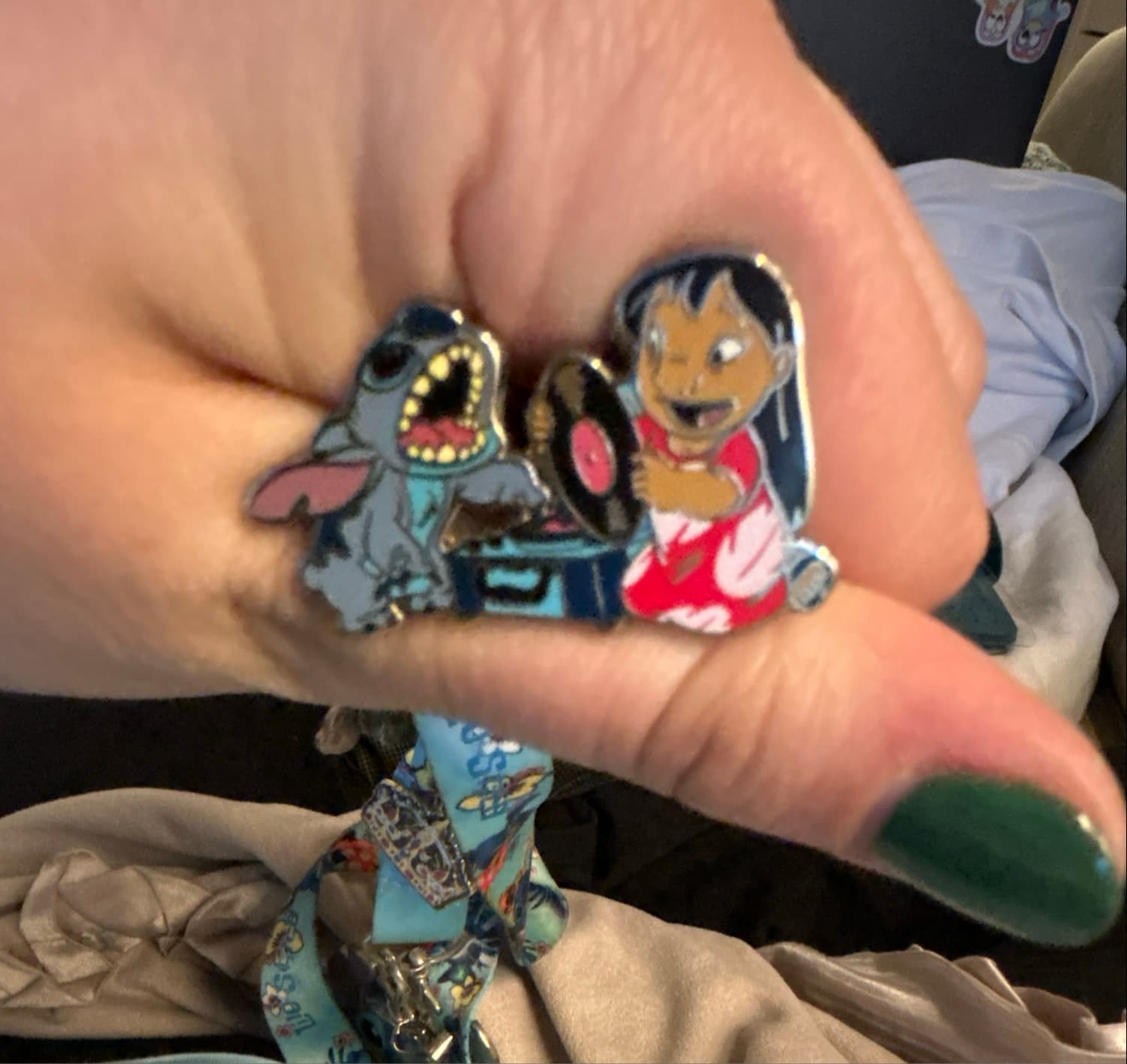 Lilo and Stitch with Record Player front