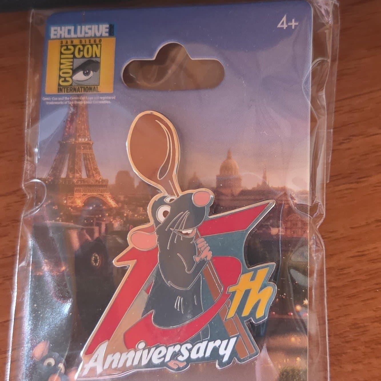 Disney Pixar Ratatouille 15th Anniversary Enamel Pin | SDCC 2022 Exclusive front