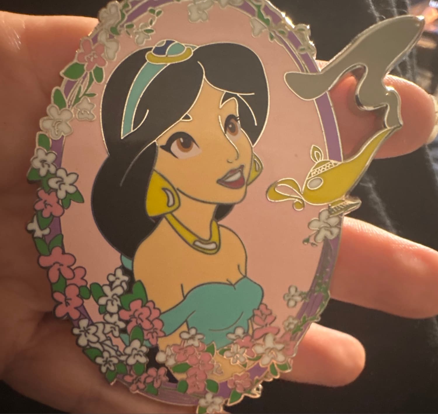 Jasmine lamp fantasy pin front