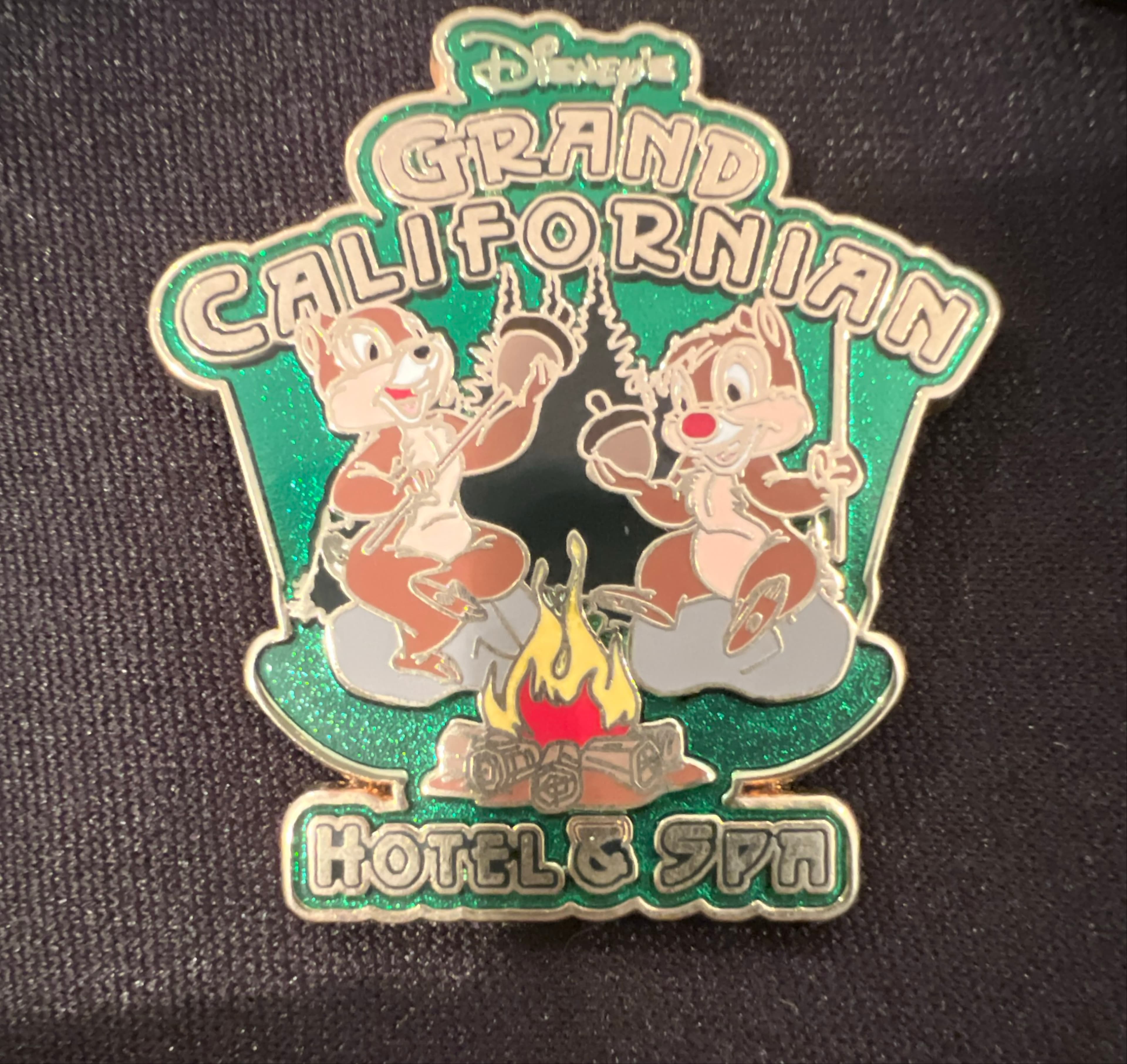 Chip 'n' Dale Campfire Roasting Acorns - Disney's Grand Californian Hotel & Spa front