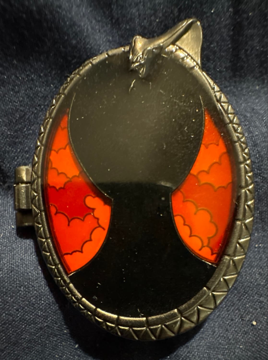 Disney Parks Jafar All Powerful Genie Happy Halloween Portrait Hinged Pin front