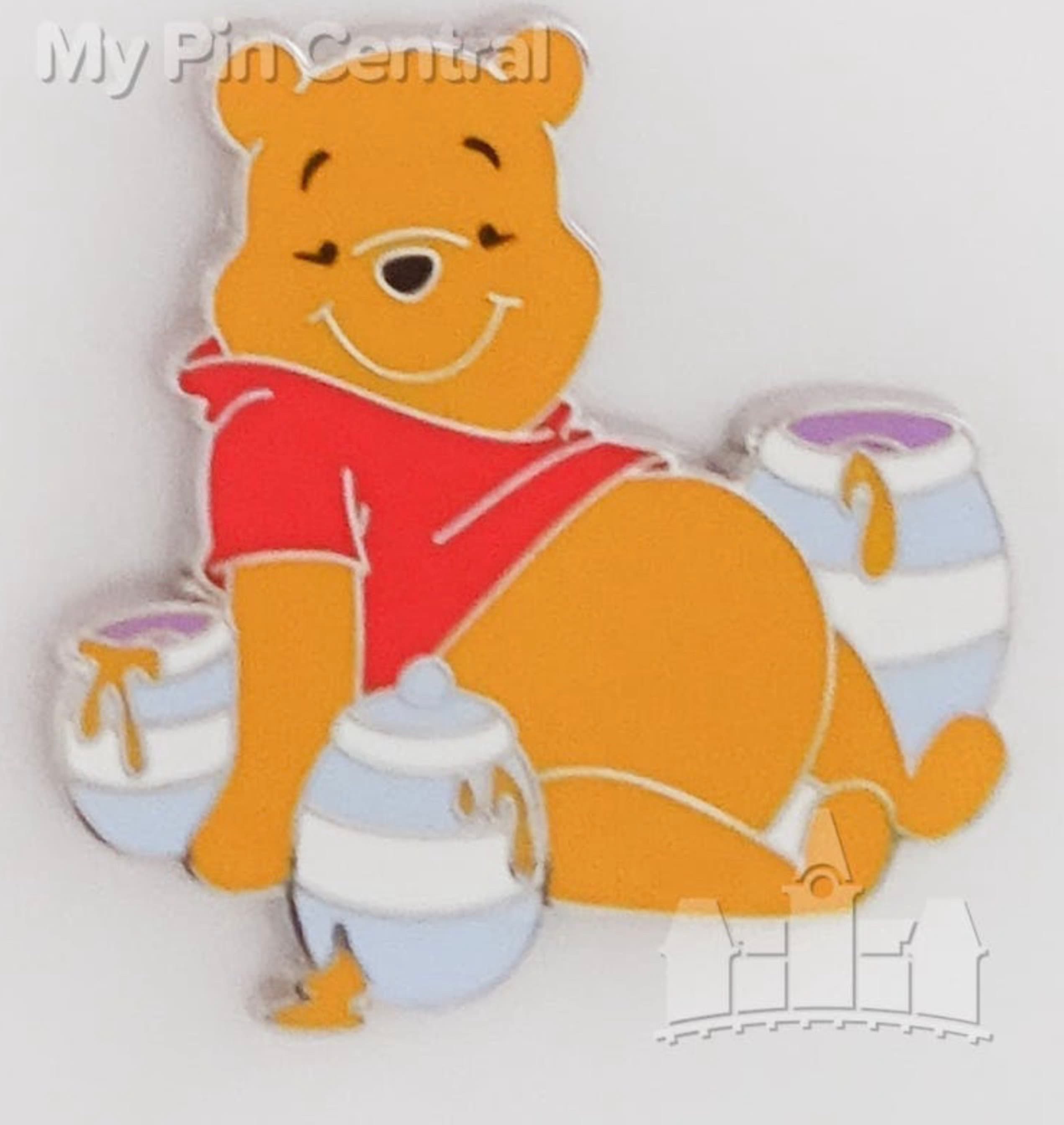 Winnie the Pooh with Honey Pots front