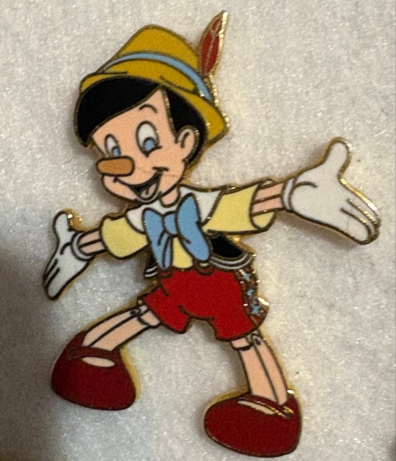 Pinocchio with Arms Spread Out front