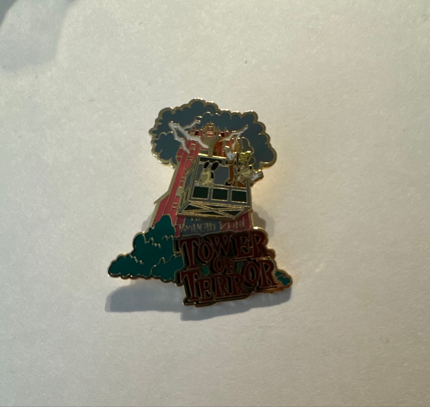 The Twilight Zone Tower of Terror Mickey Goofy Pin front