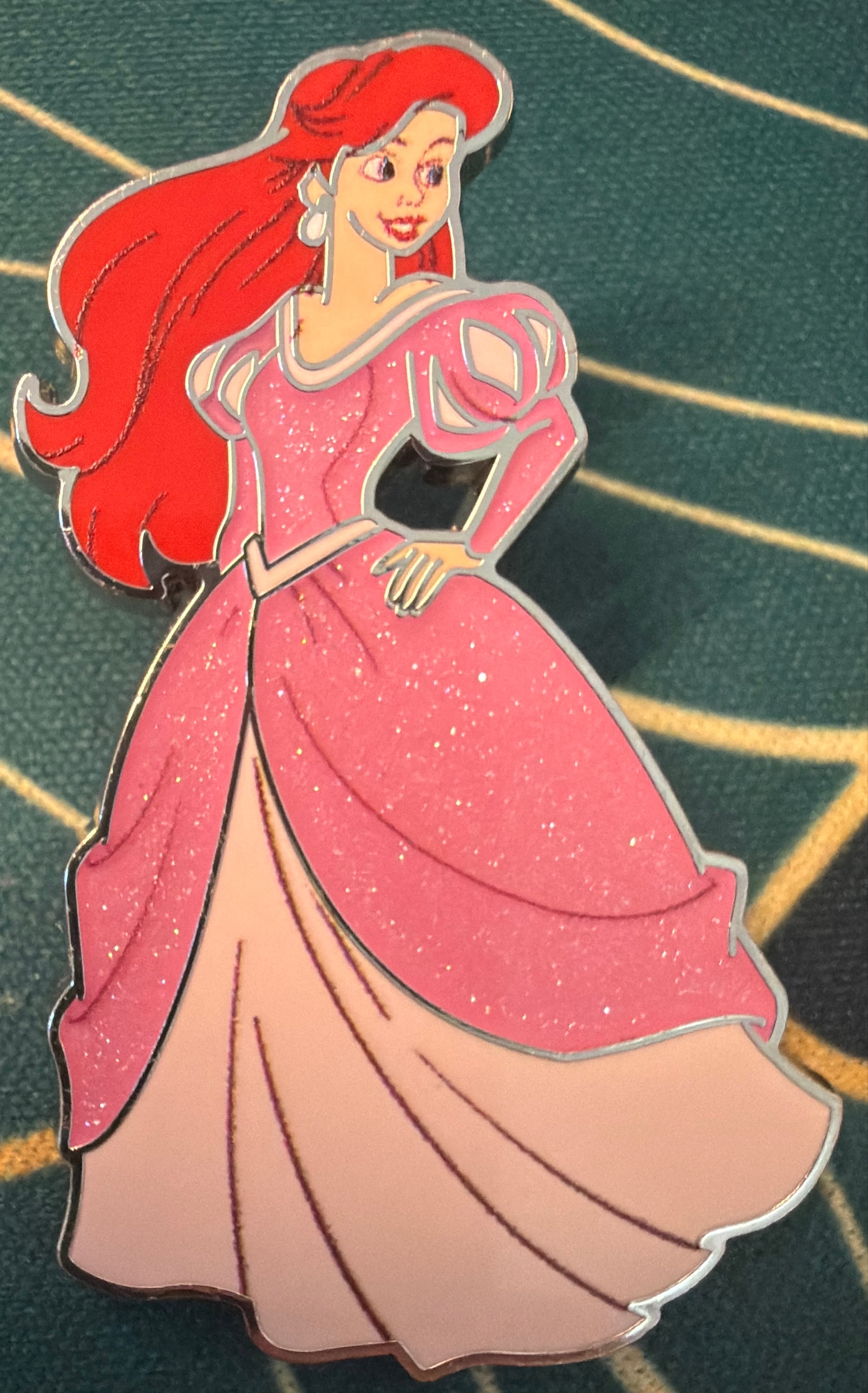 Ariel with Hand on Hip - 2023 Glitter Dress Princess Poses Collection front