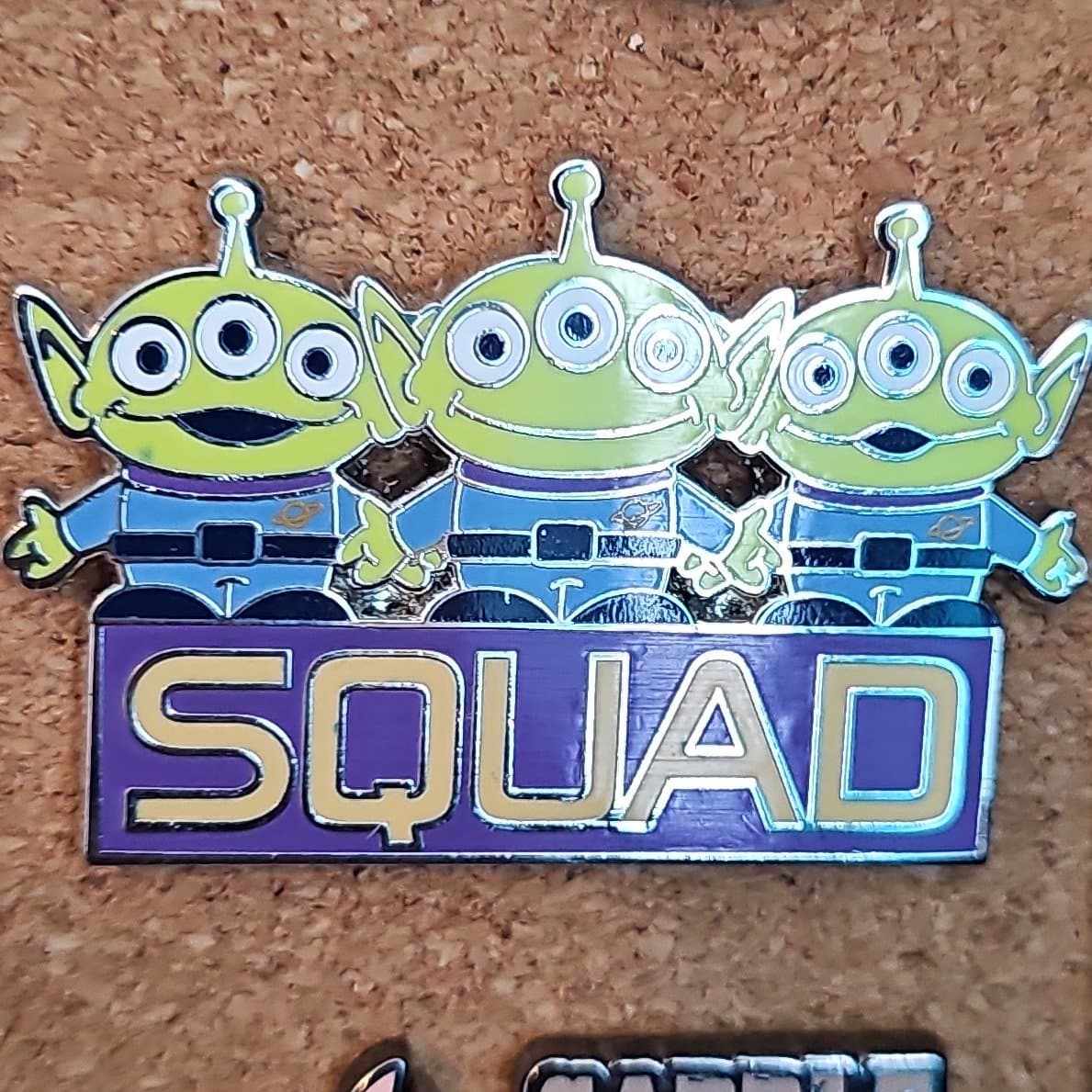 Toy Story's Little Green Men Squad Pin front