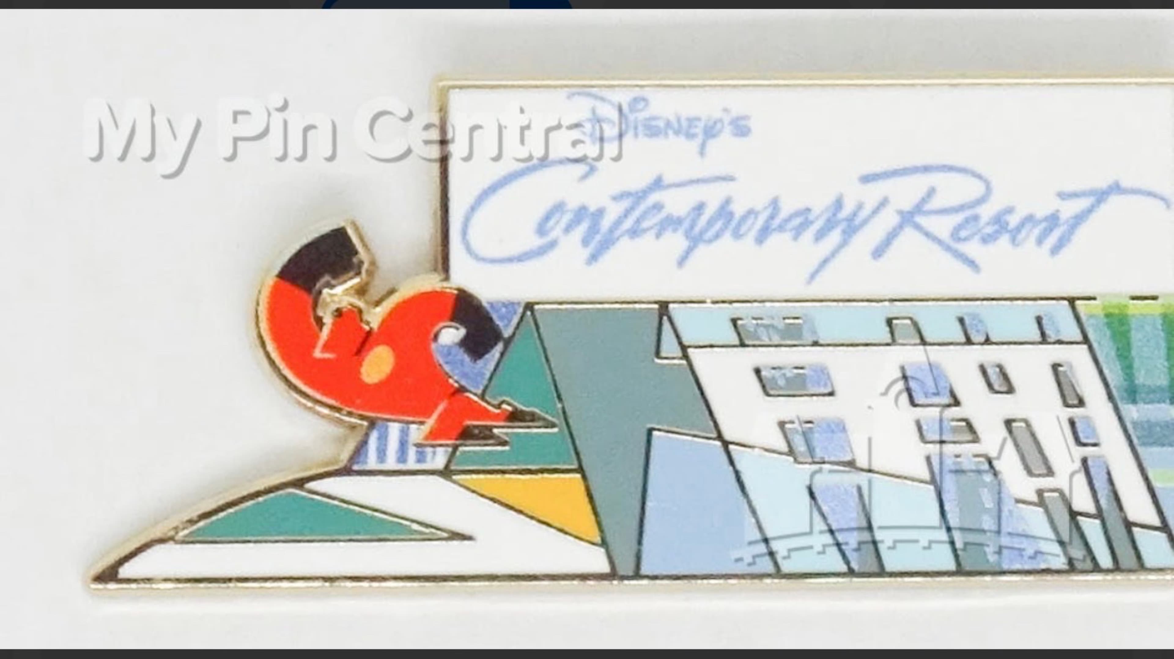 Disney's Contemporary Resort with Stylized 60 Mickey Ears front